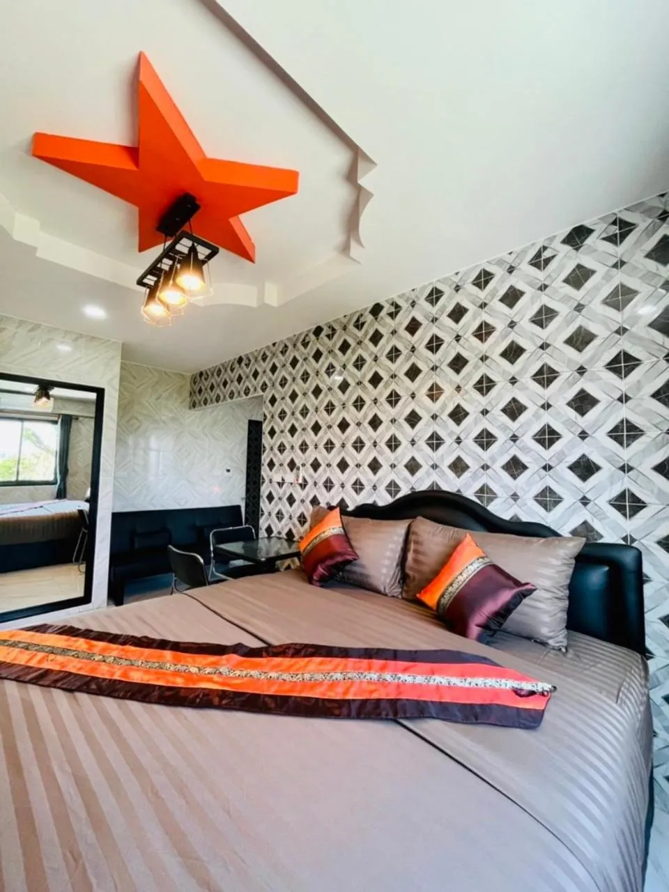 Bed in โรงแรมเรือนคุณเล็ก กานต์สินี