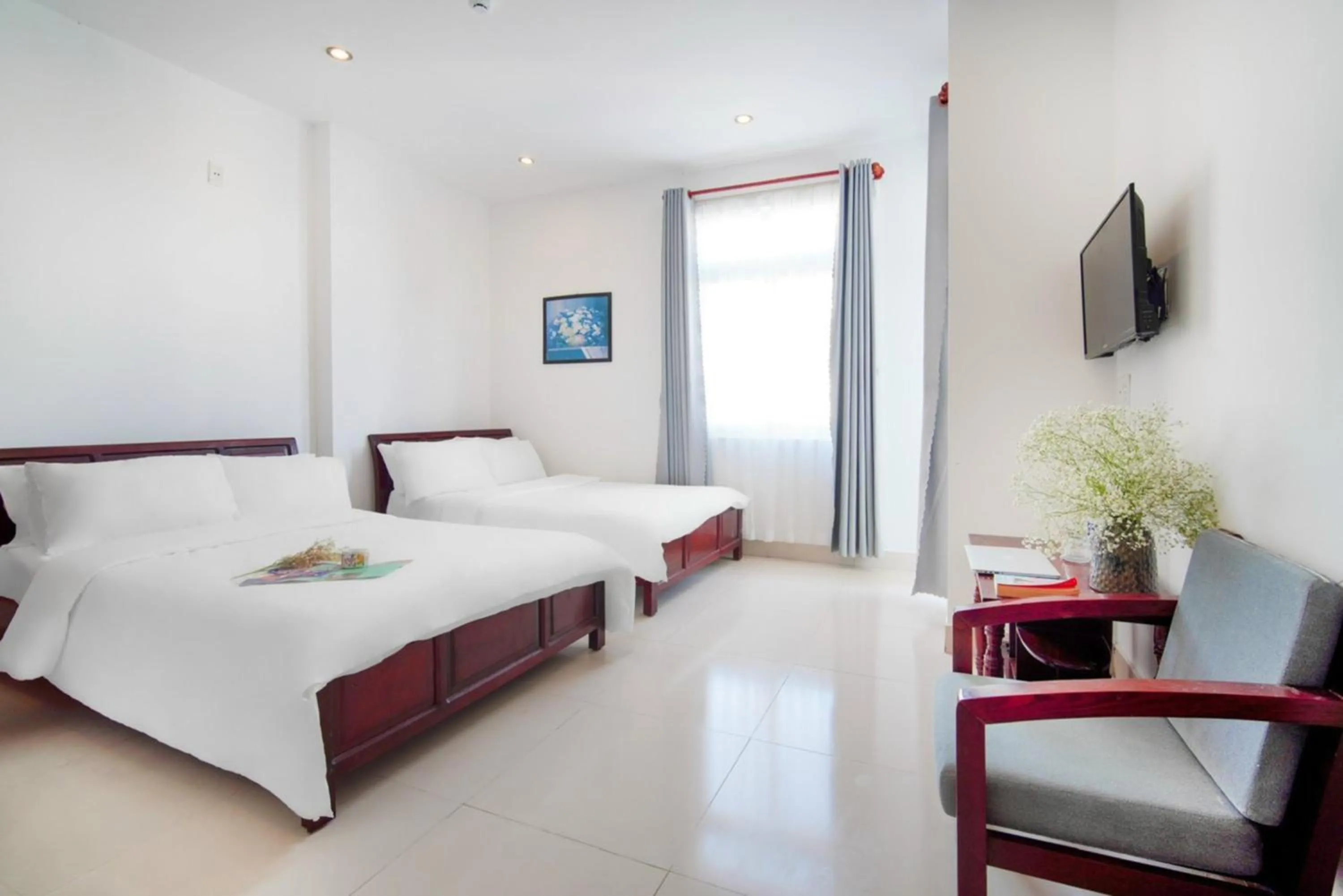 Bed in SKY APARTMENT & HOTEL