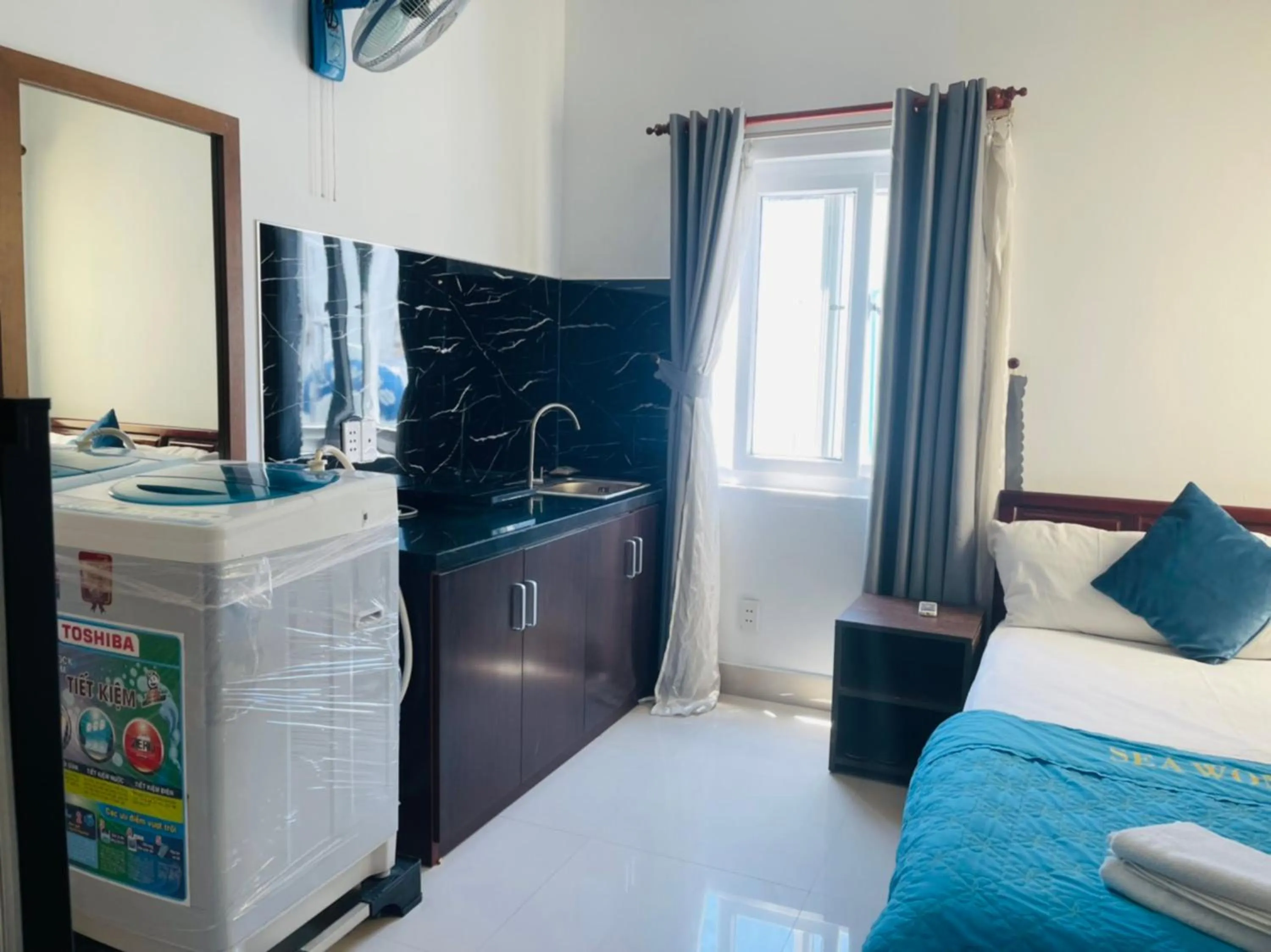 Kitchen or kitchenette in SKY APARTMENT & HOTEL