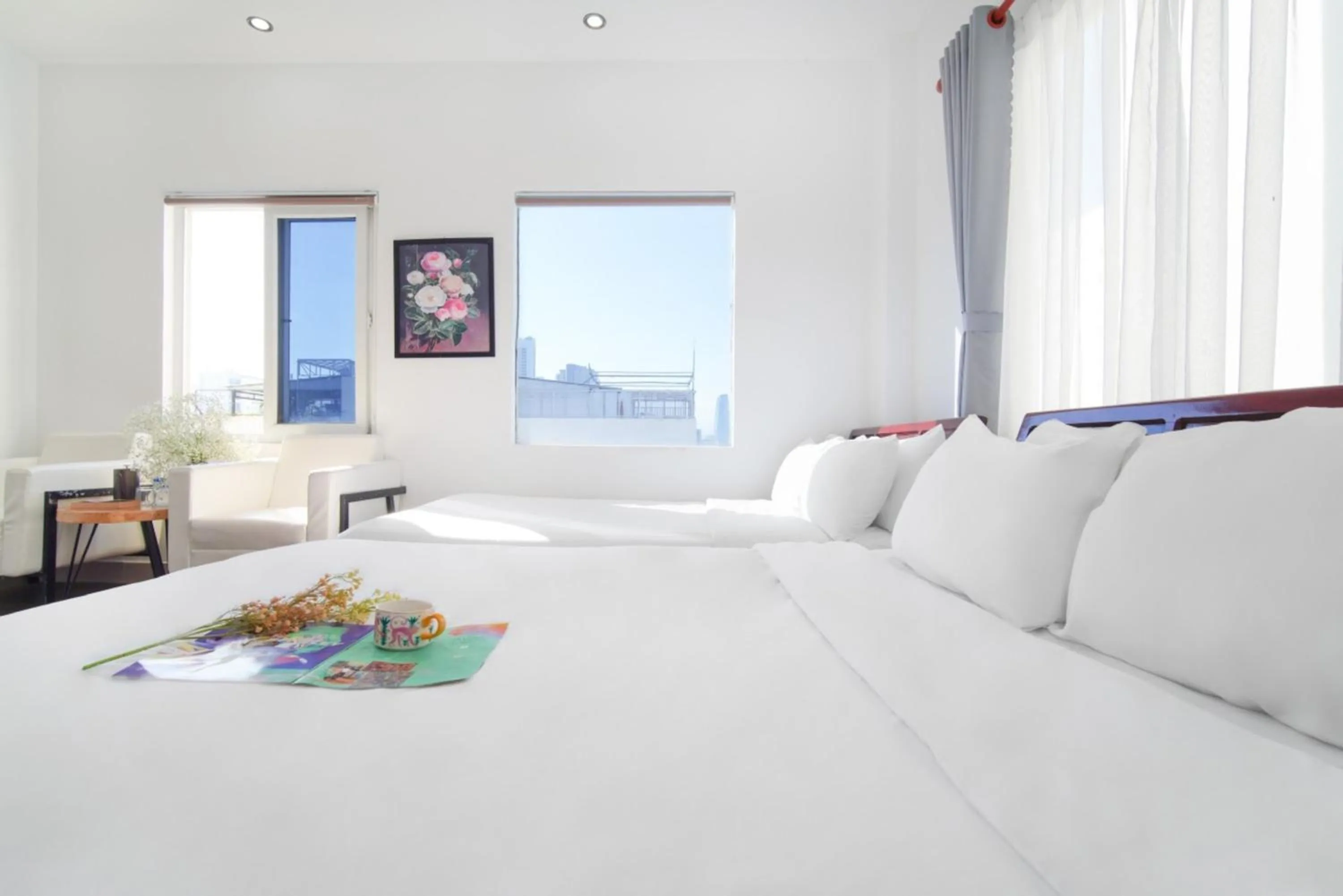 Bed in SKY APARTMENT & HOTEL