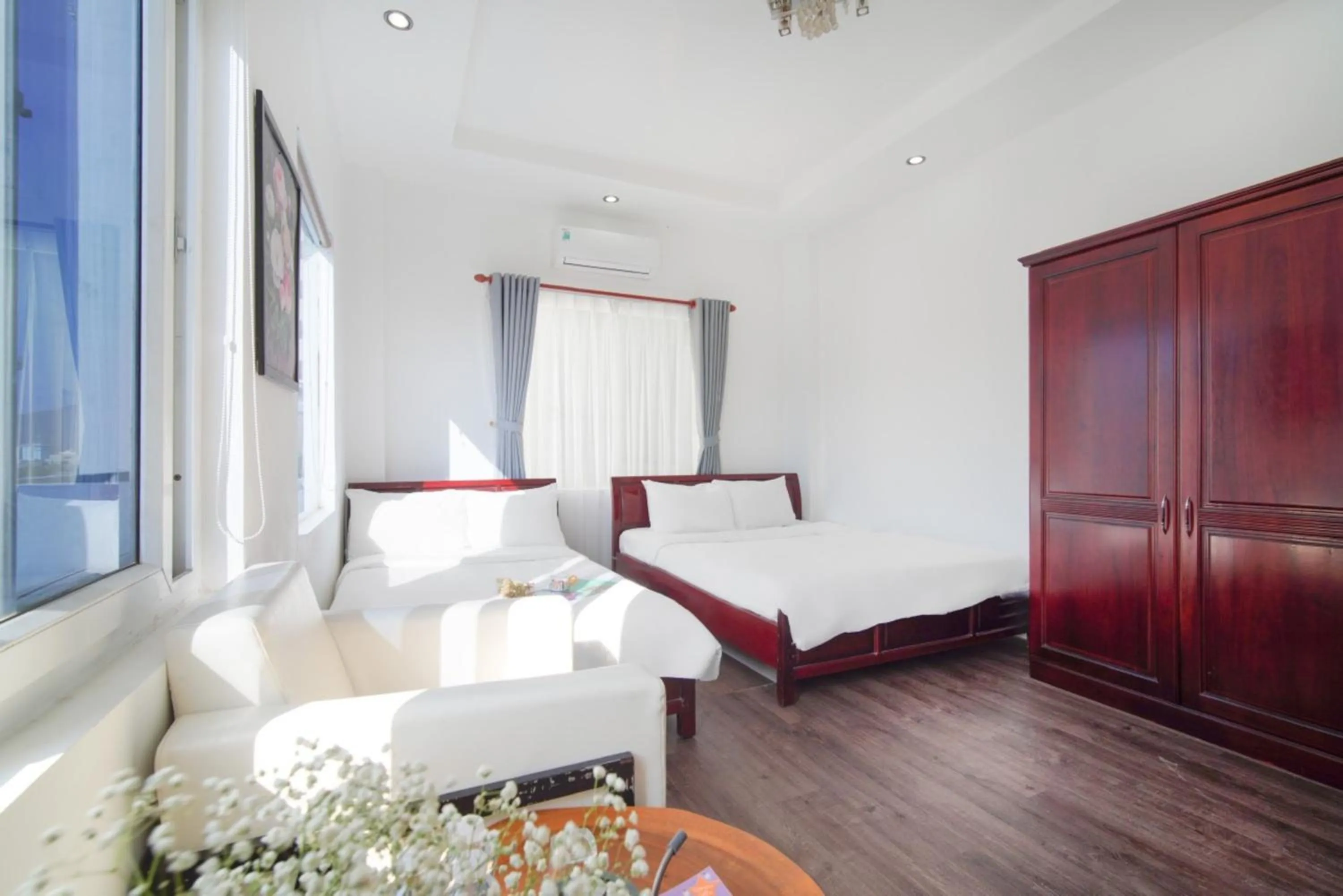 Bed in SKY APARTMENT & HOTEL