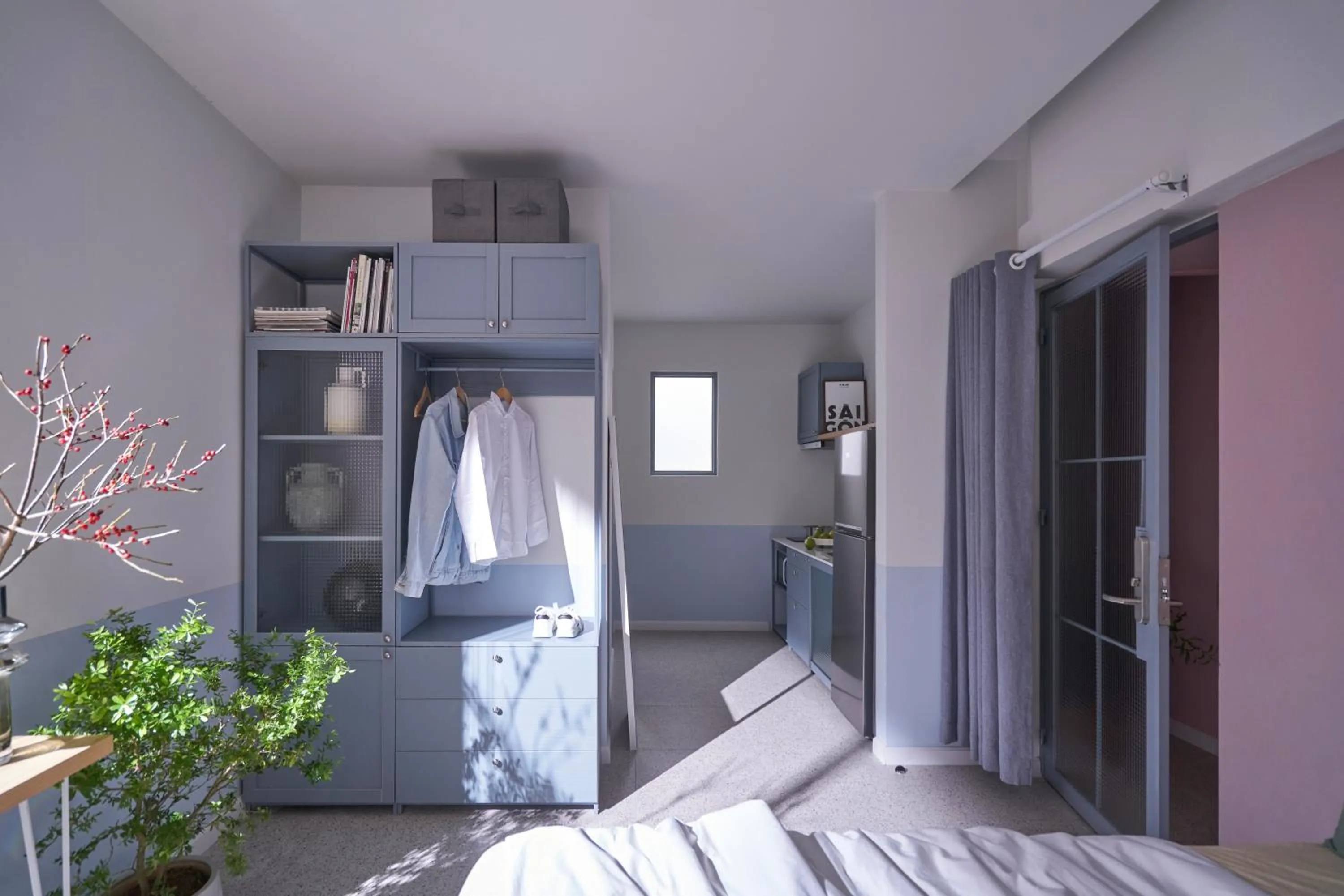 View (from property/room), Bed in M Village Living Lý Chính Thắng