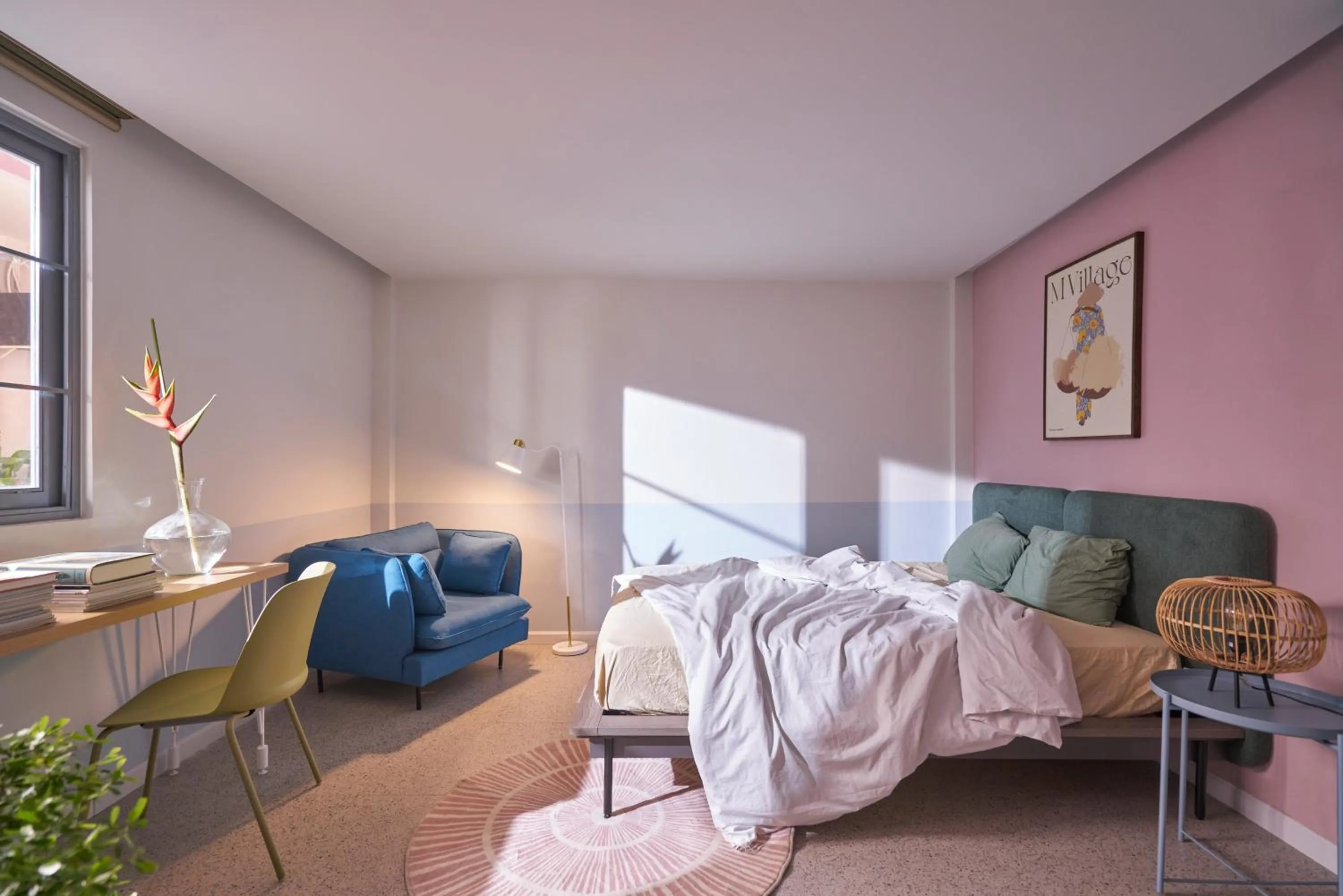 Bed in M Village Living Lý Chính Thắng