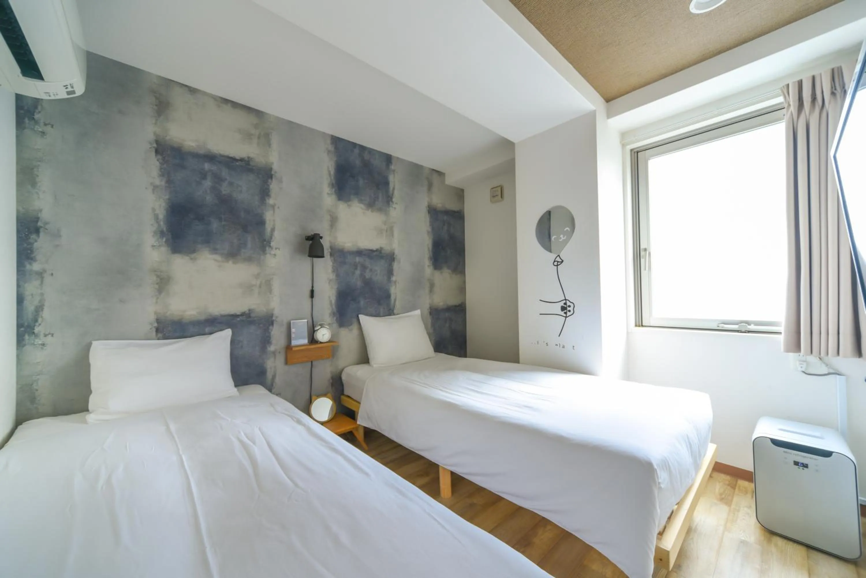 Bed in HOTEL WAN OSAKA EBISU