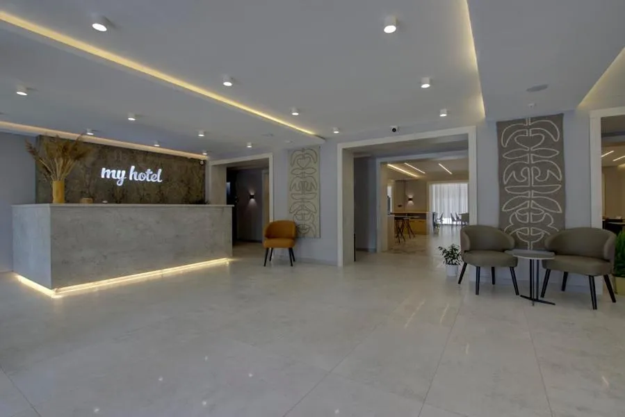 Lobby or reception in My Hotel Bishkek