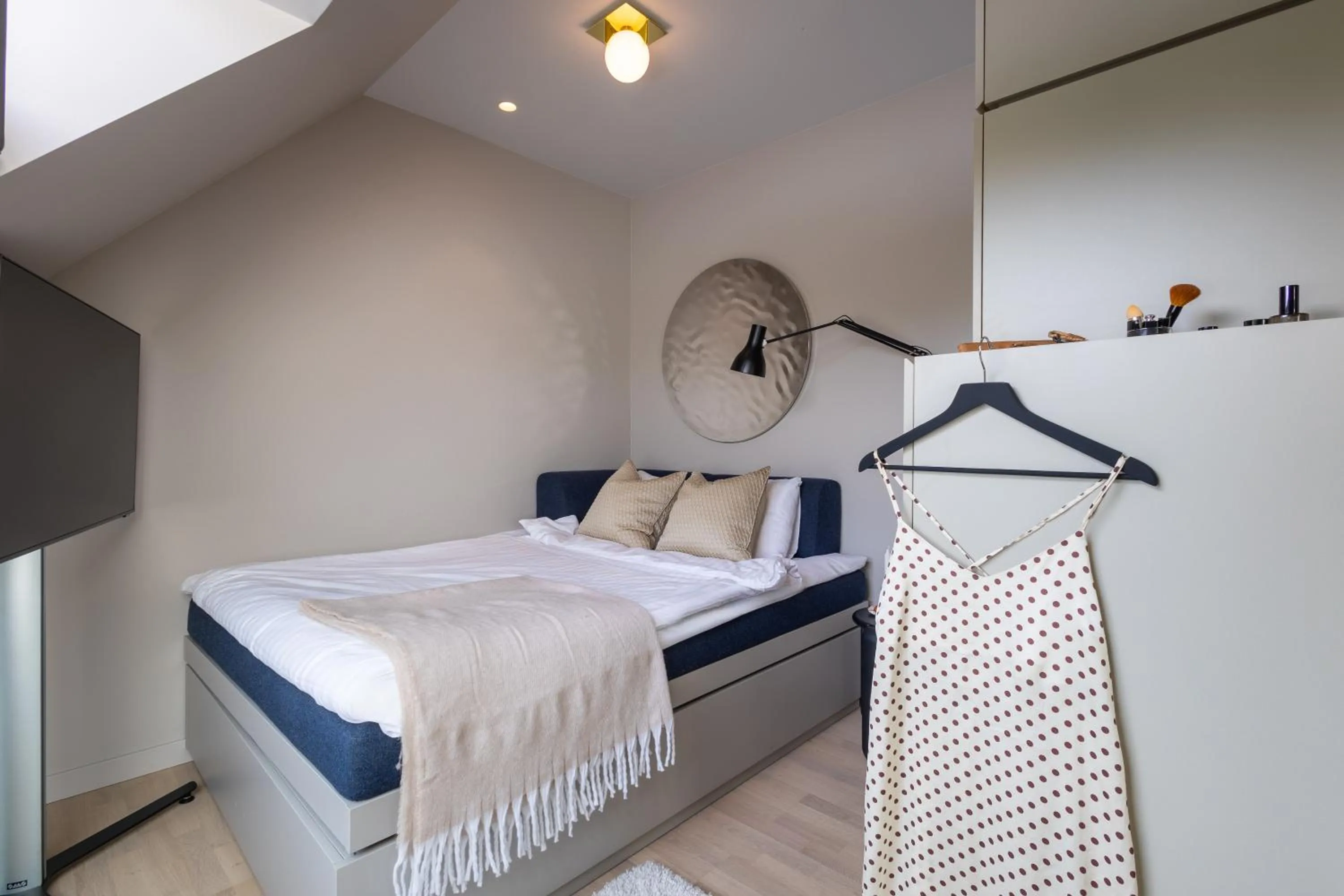 Bed in Unity Malmö - A Studio Hotel