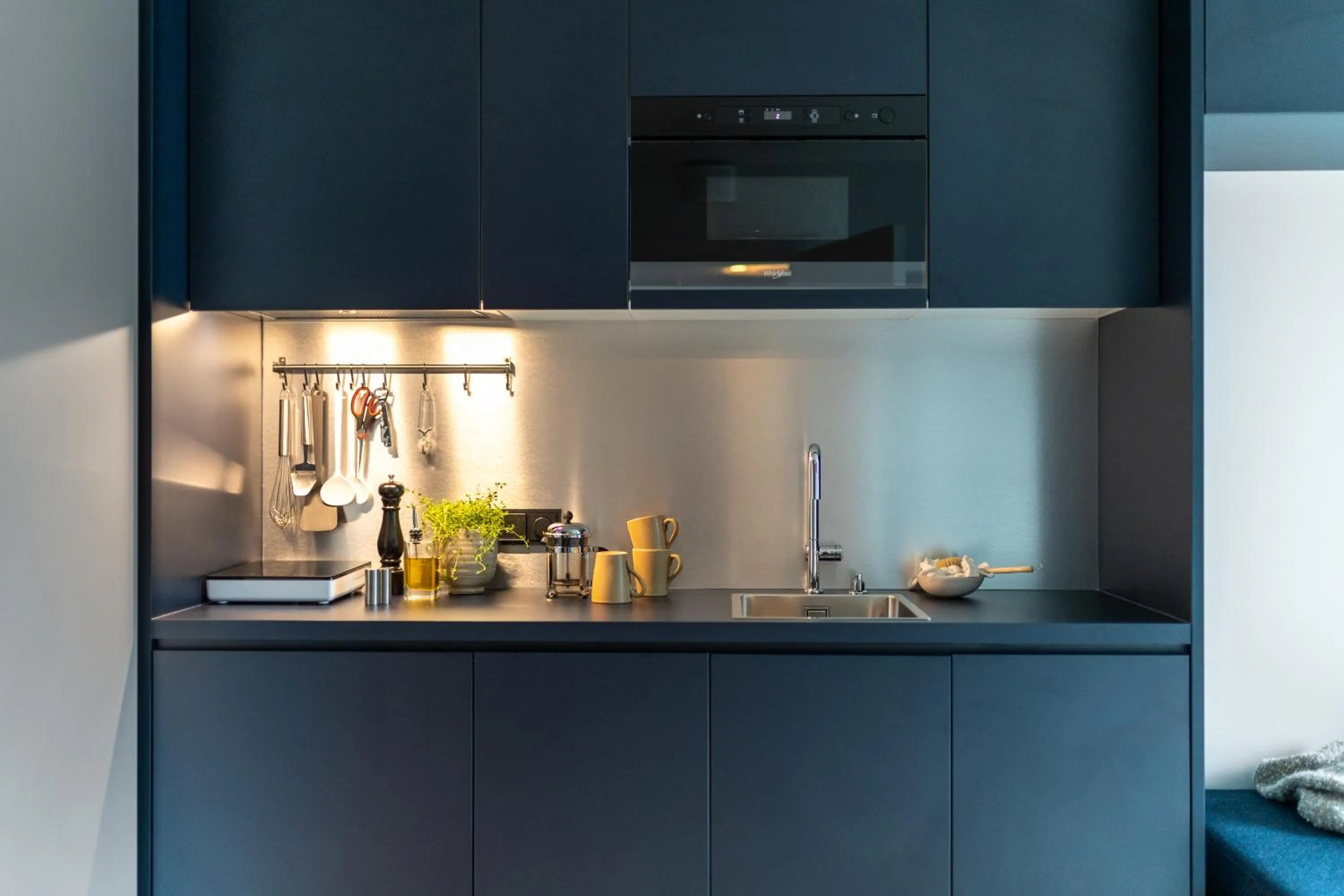 Kitchen or kitchenette in Unity Malmö - A Studio Hotel