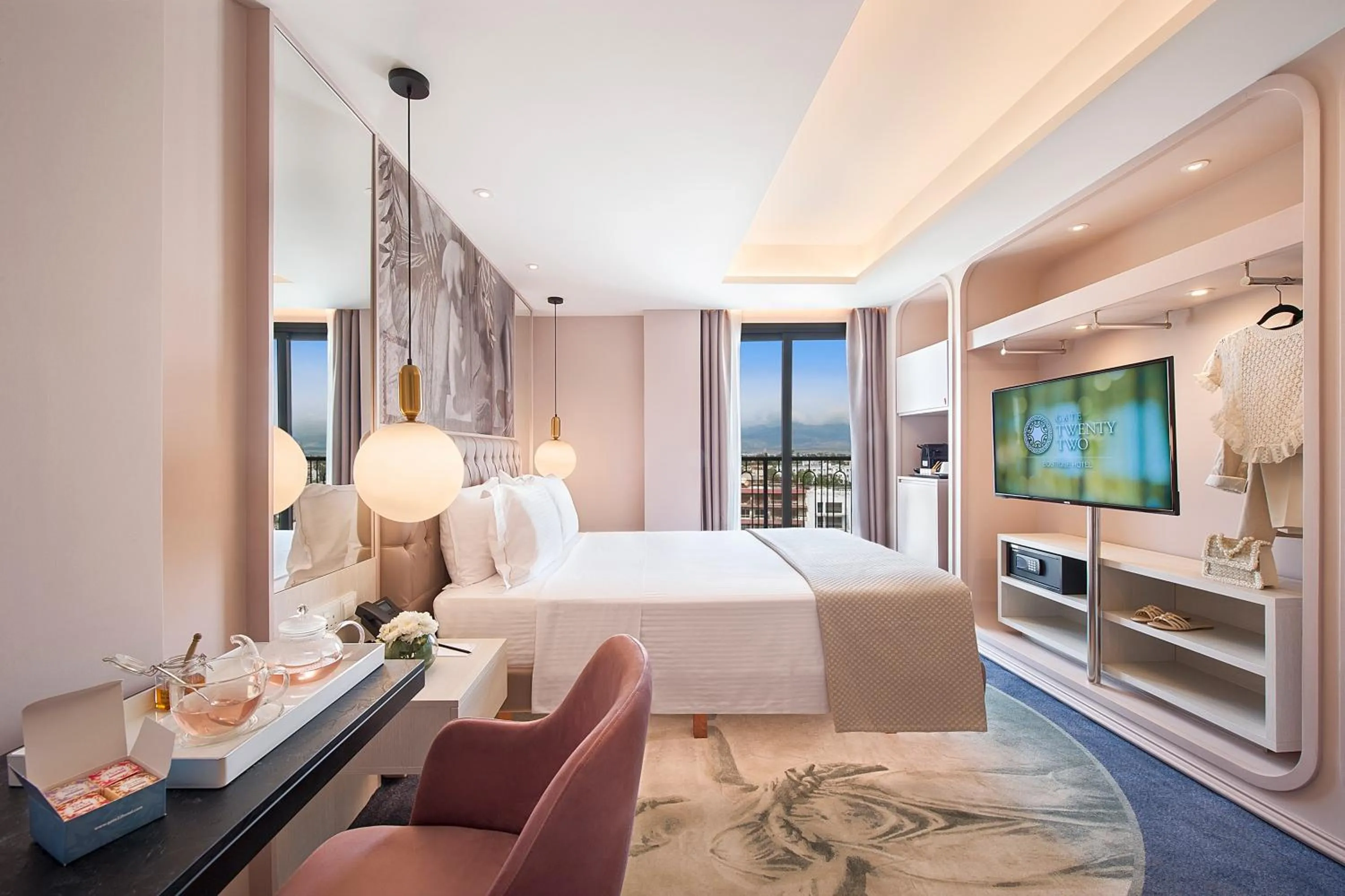 Bed in Gate Twenty Two Boutique Hotel