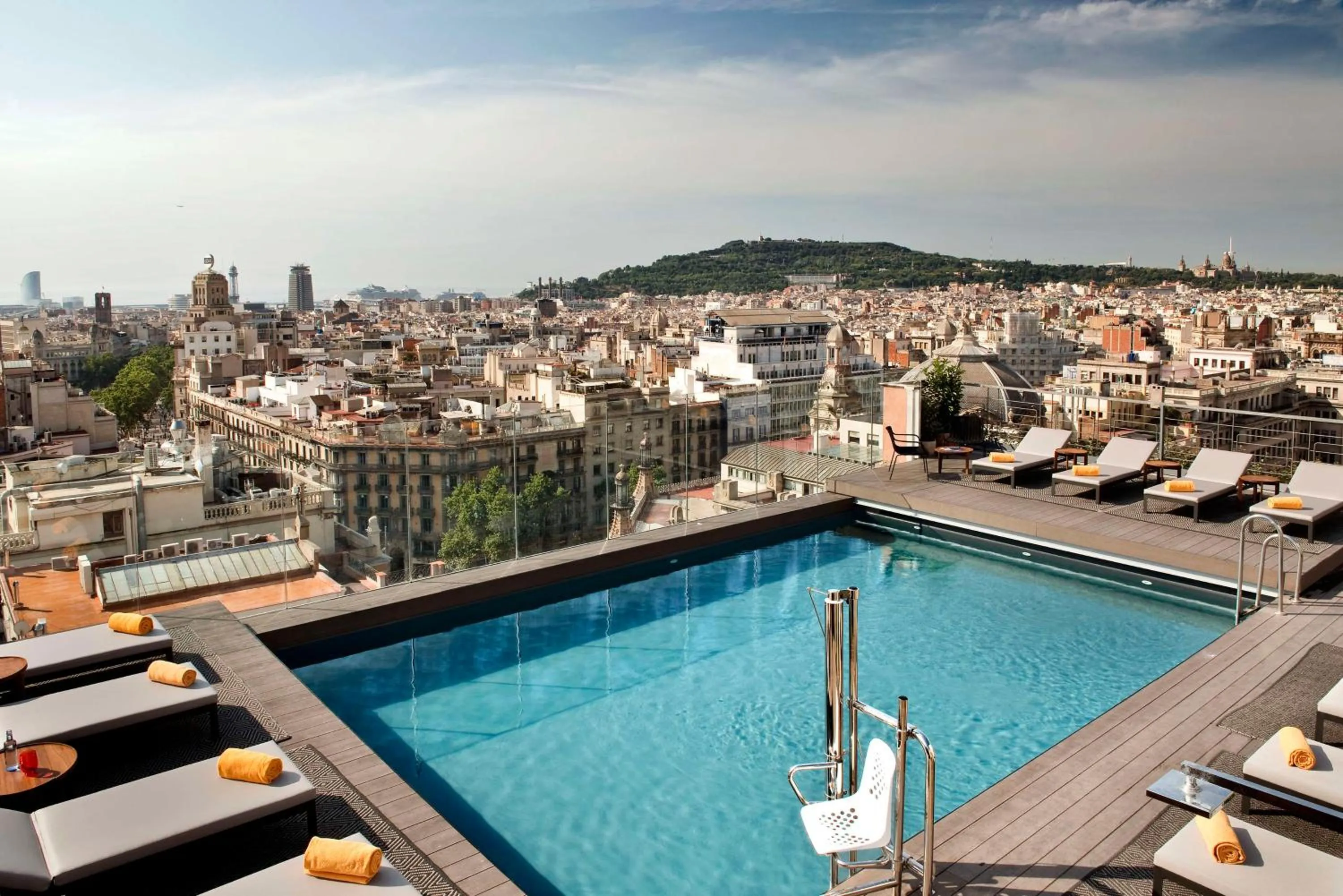 Pool view in NH Collection Barcelona Gran Hotel Calderon