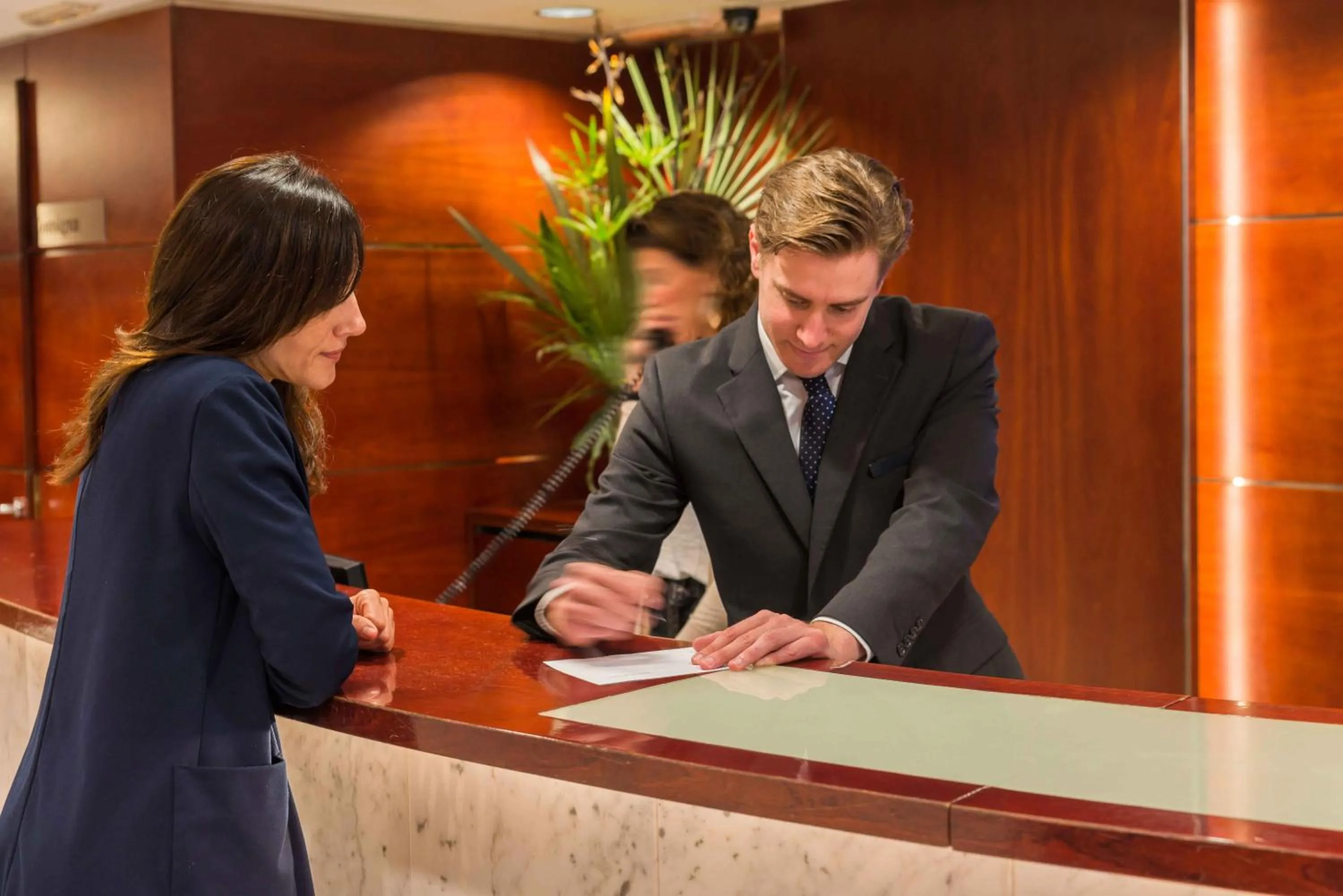 Lobby or reception in Aparthotel Mariano Cubi Barcelona