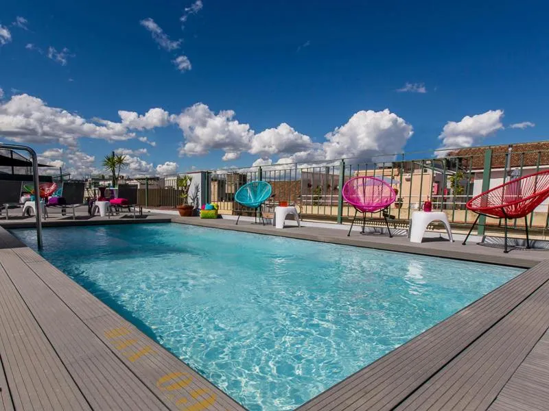 Pool view in Leonardo Hotel Barcelona Las Ramblas