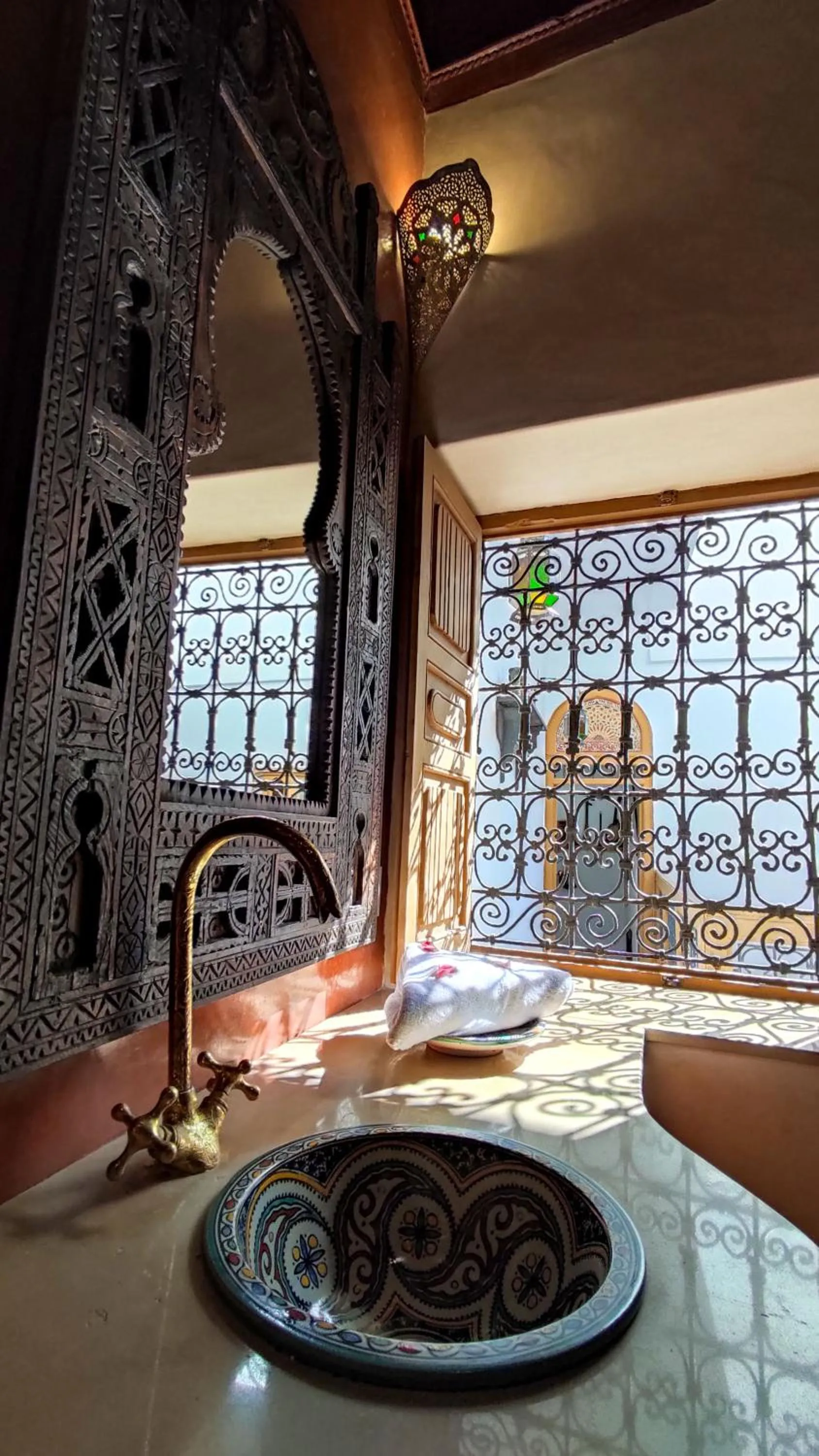 Bathroom, Bed in RIAD DAR En-Nawat