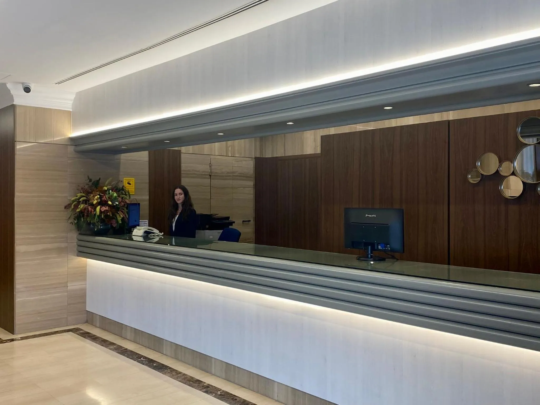 Lobby or reception in Hotel Derby Sevilla