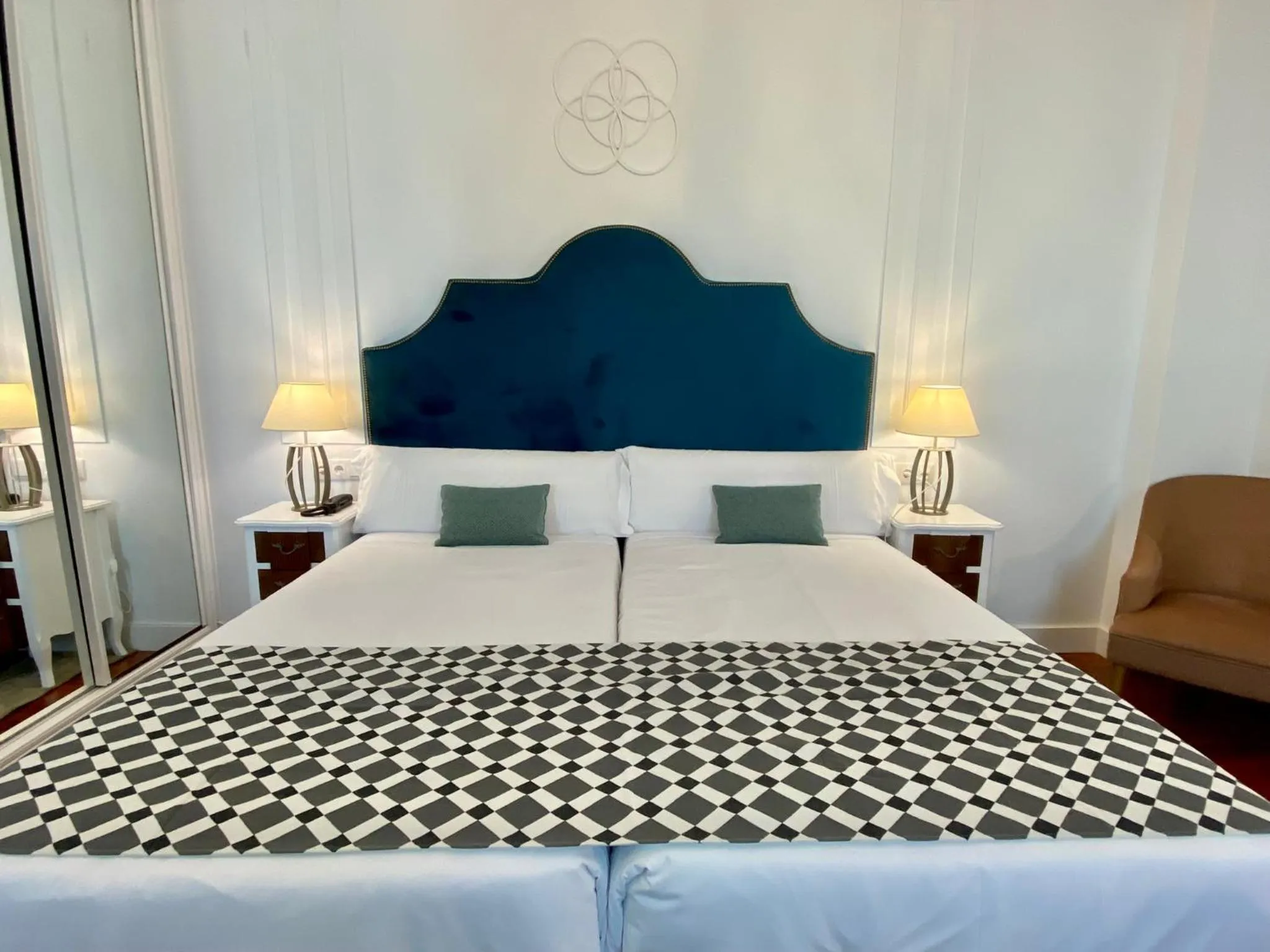 Bed in Hotel Derby Sevilla