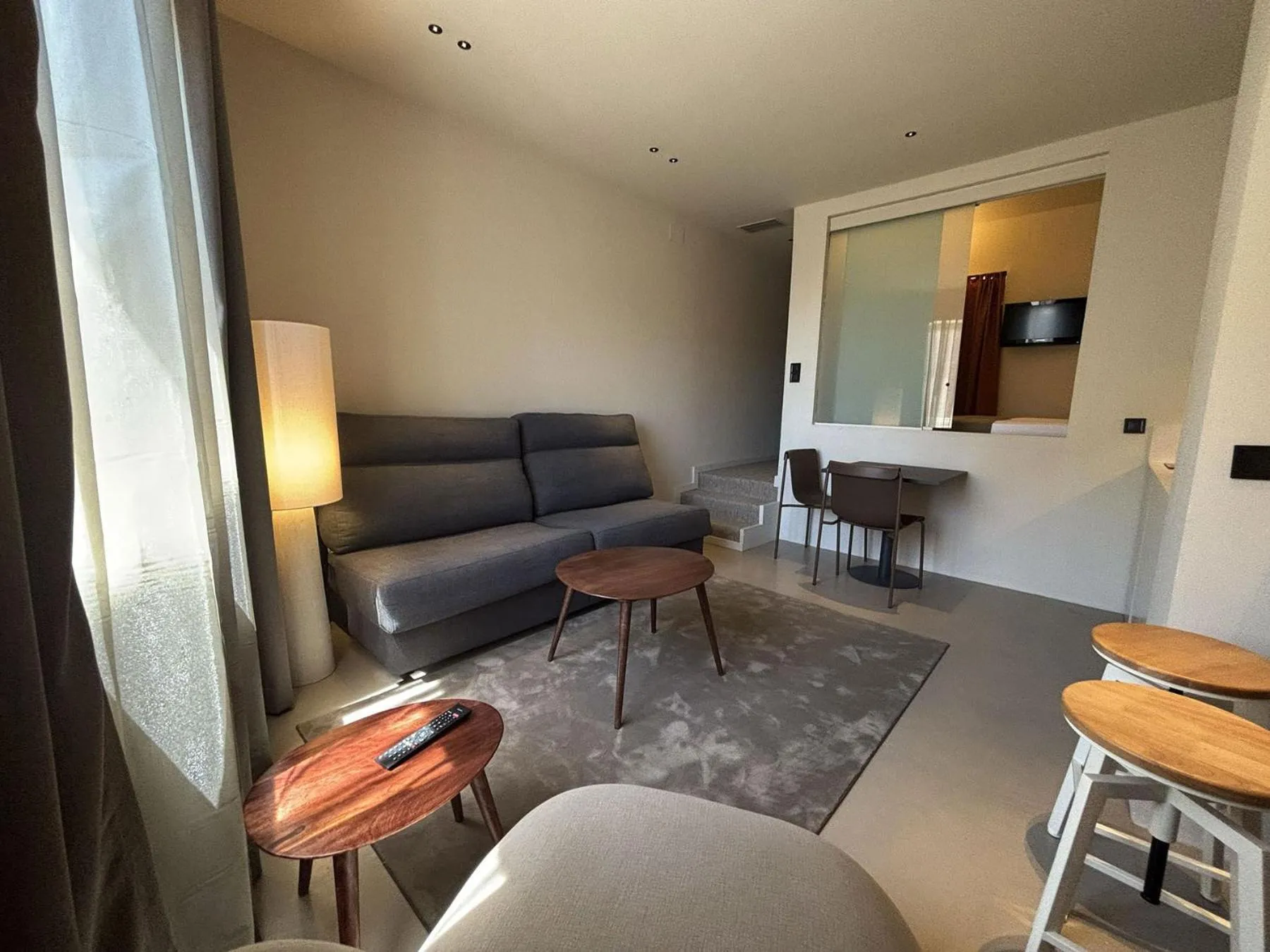 Living room in Senator Barcelona Apartments