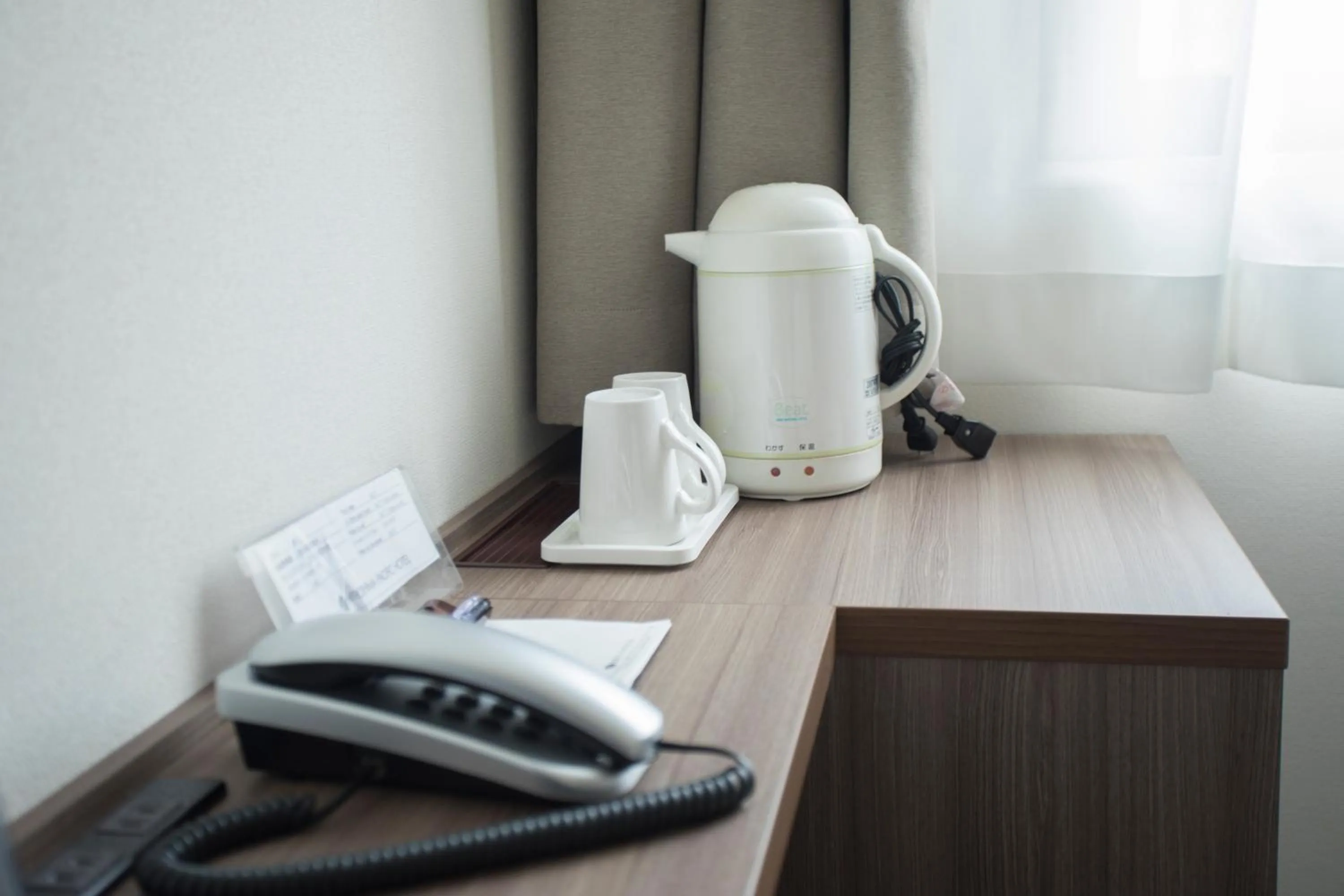 Decorative detail, Coffee/Tea Facilities in Hiroshima Pacific Hotel