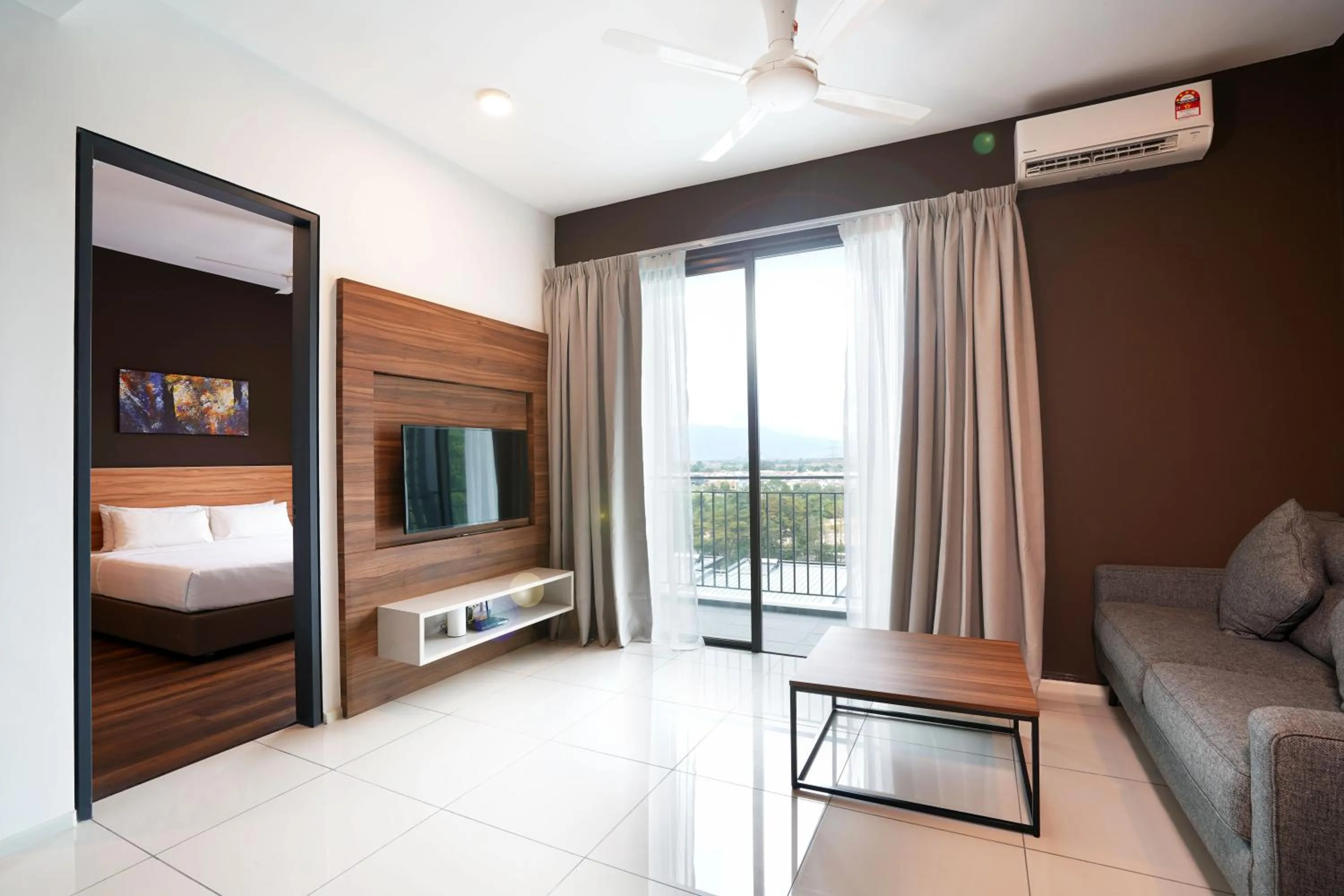 Seating area in Sunway Onsen Hospitality Suites