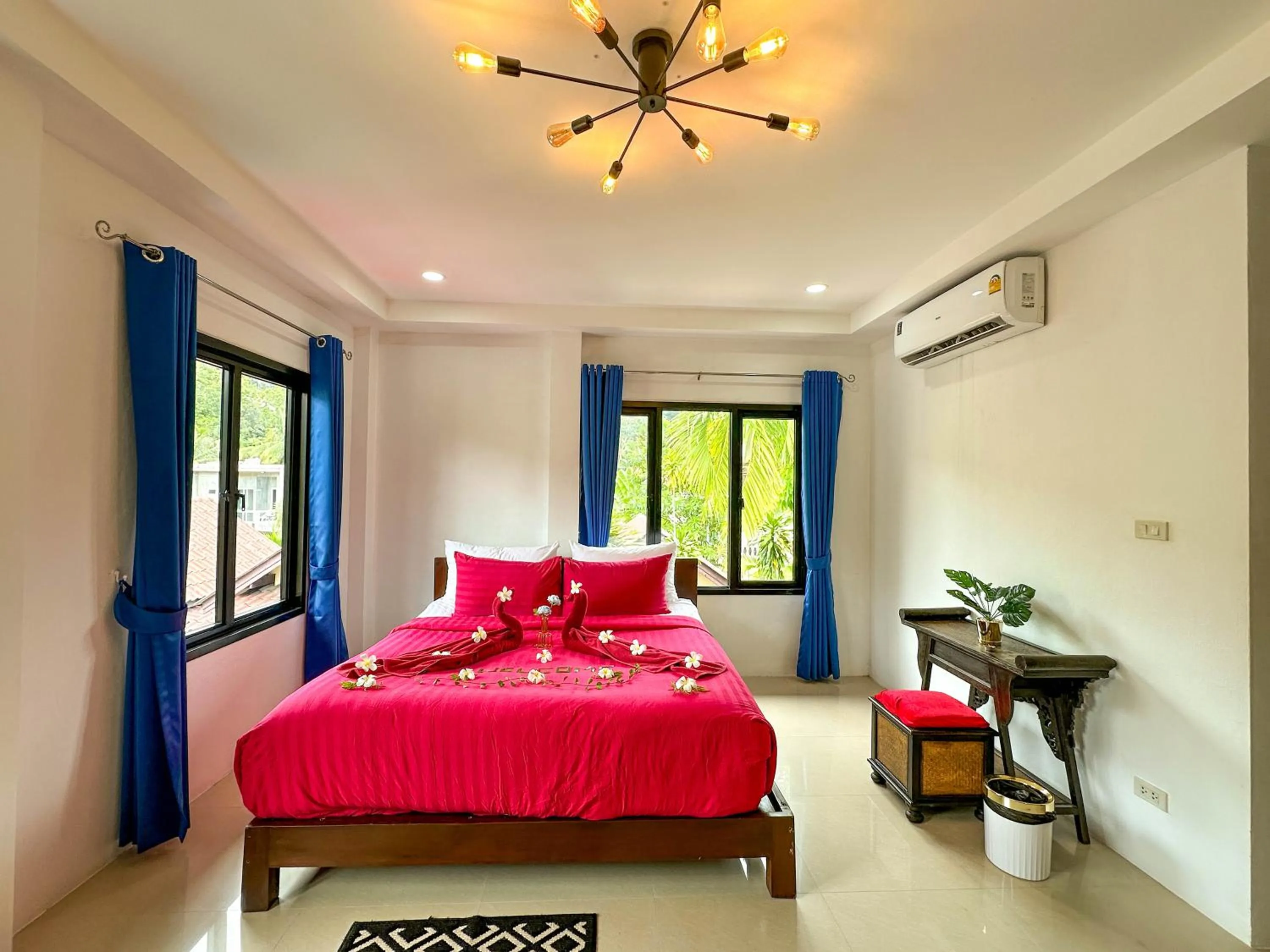 Bed in Amara Beach Resort Koh Phangan