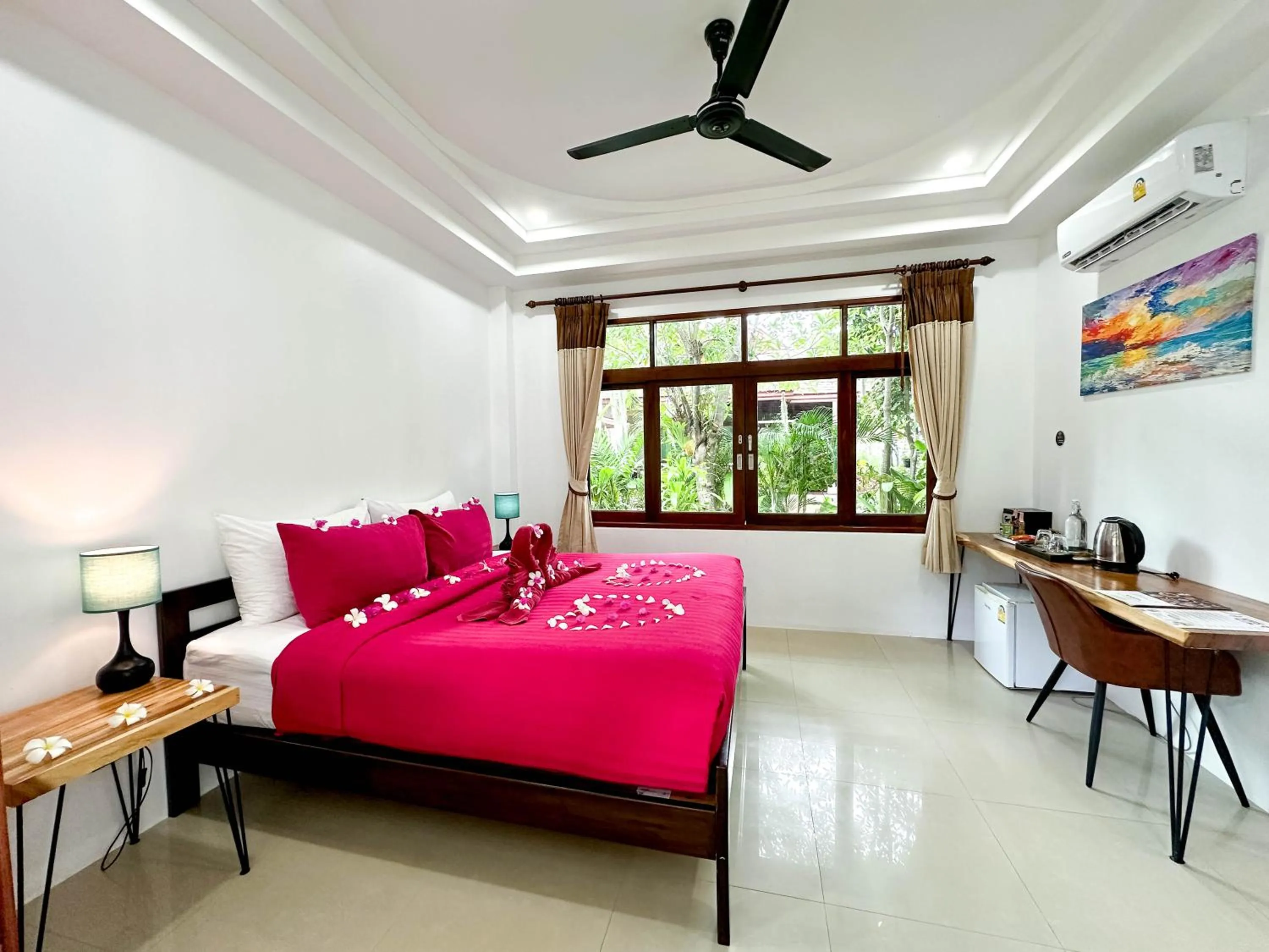 Bed in Amara Beach Resort Koh Phangan