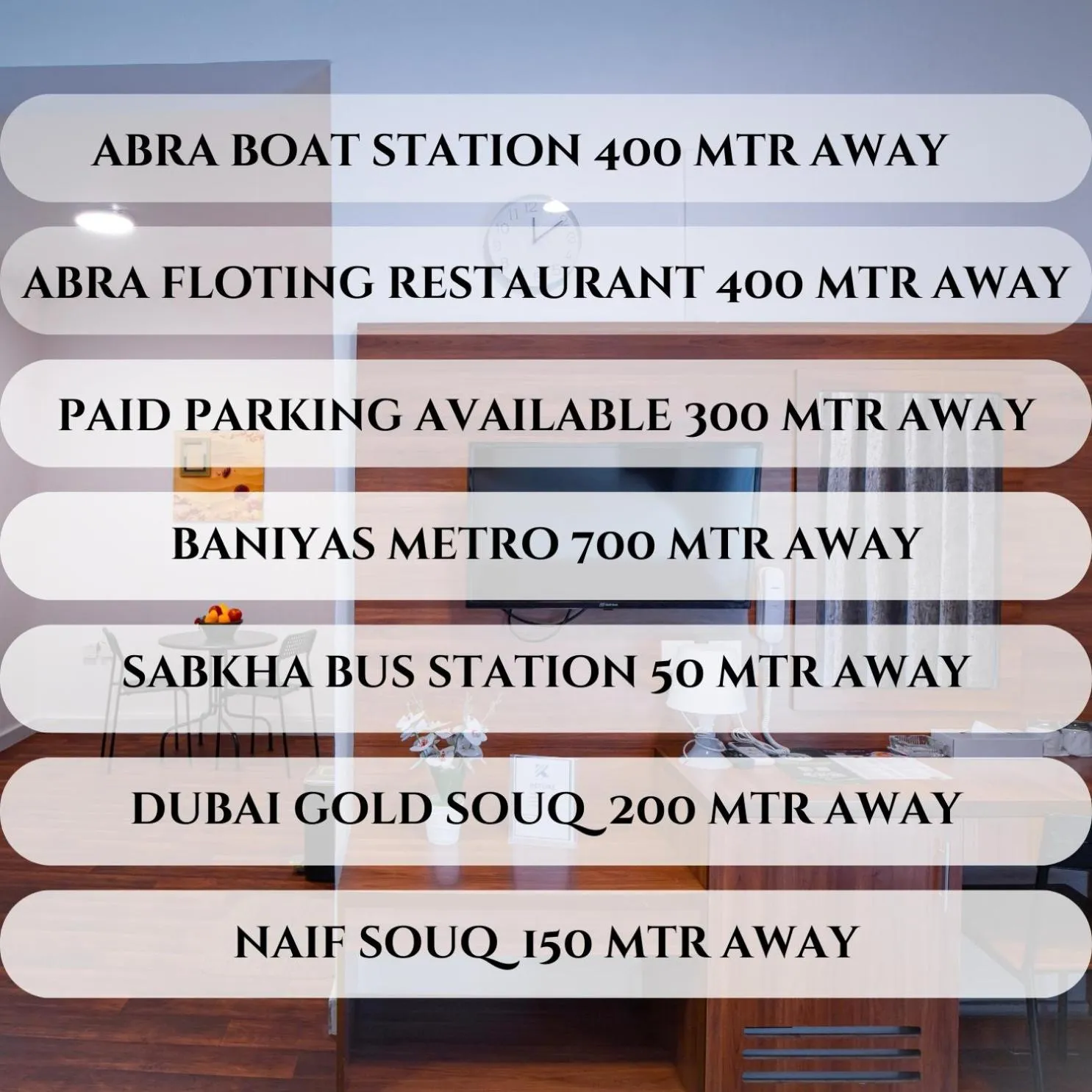 Nearby landmark in AL KARNAK HOTEL - BRANCH