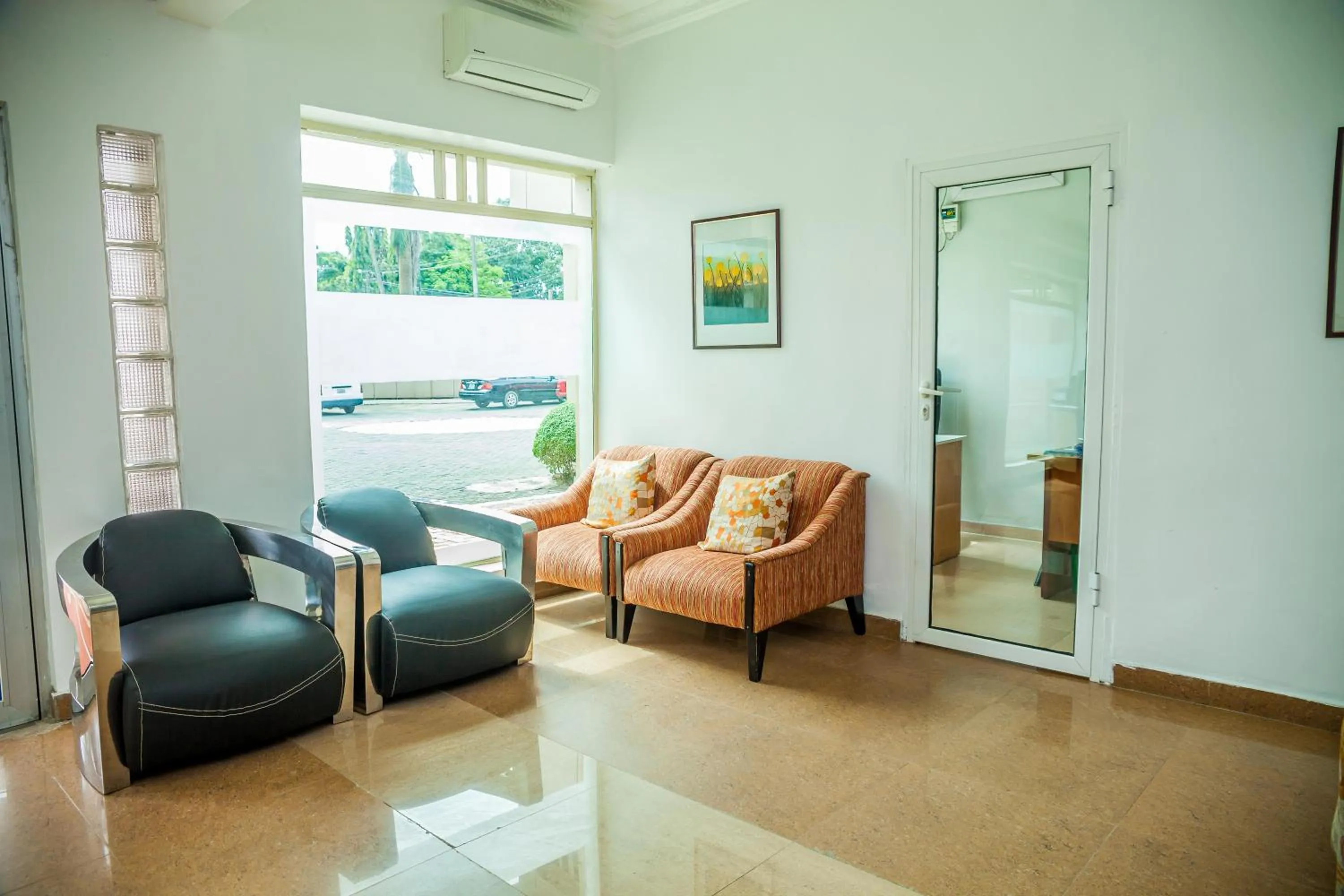 Lobby or reception in G61 Hotel