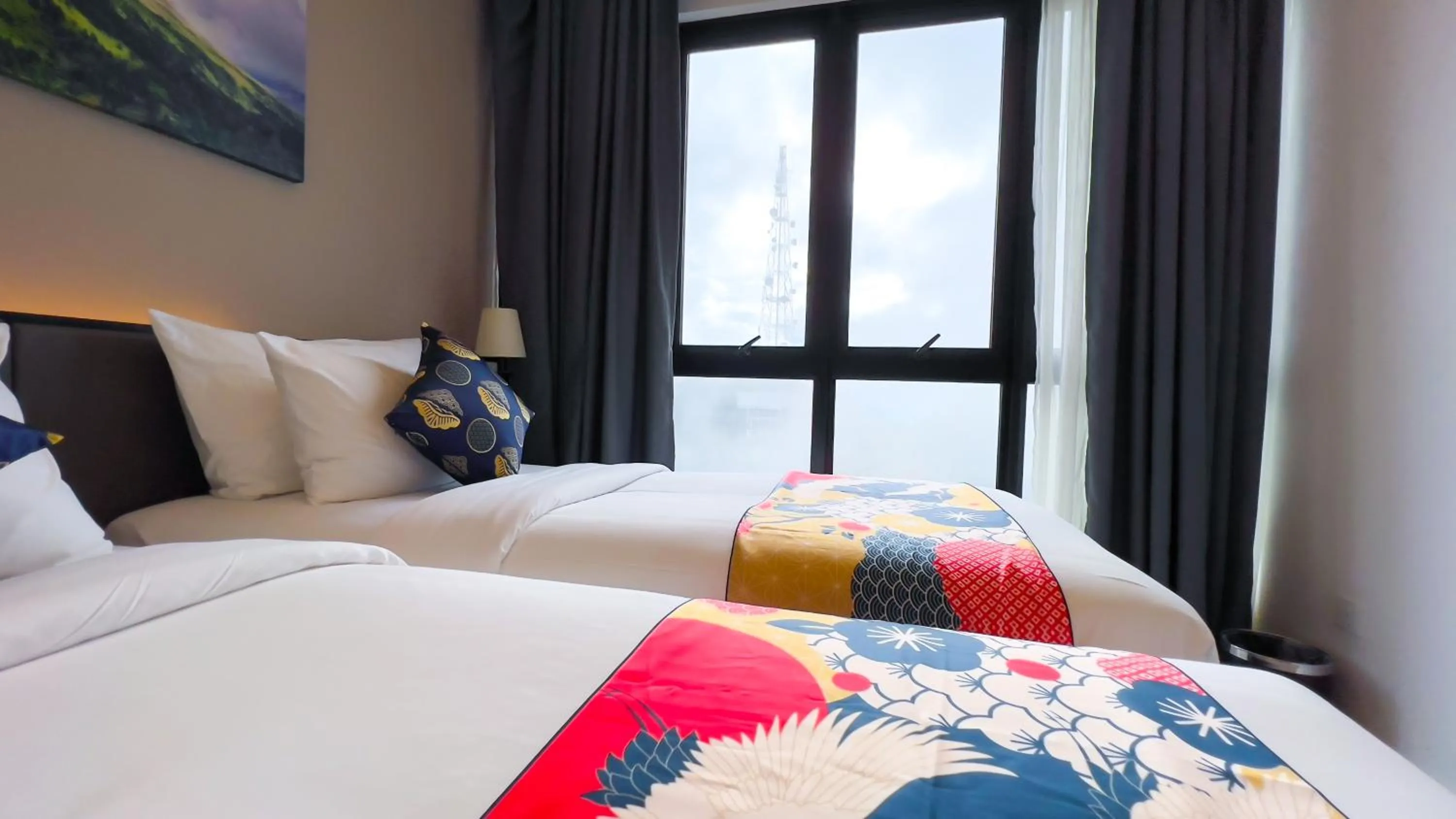 Bed in The Yanné, Onsen Hotel