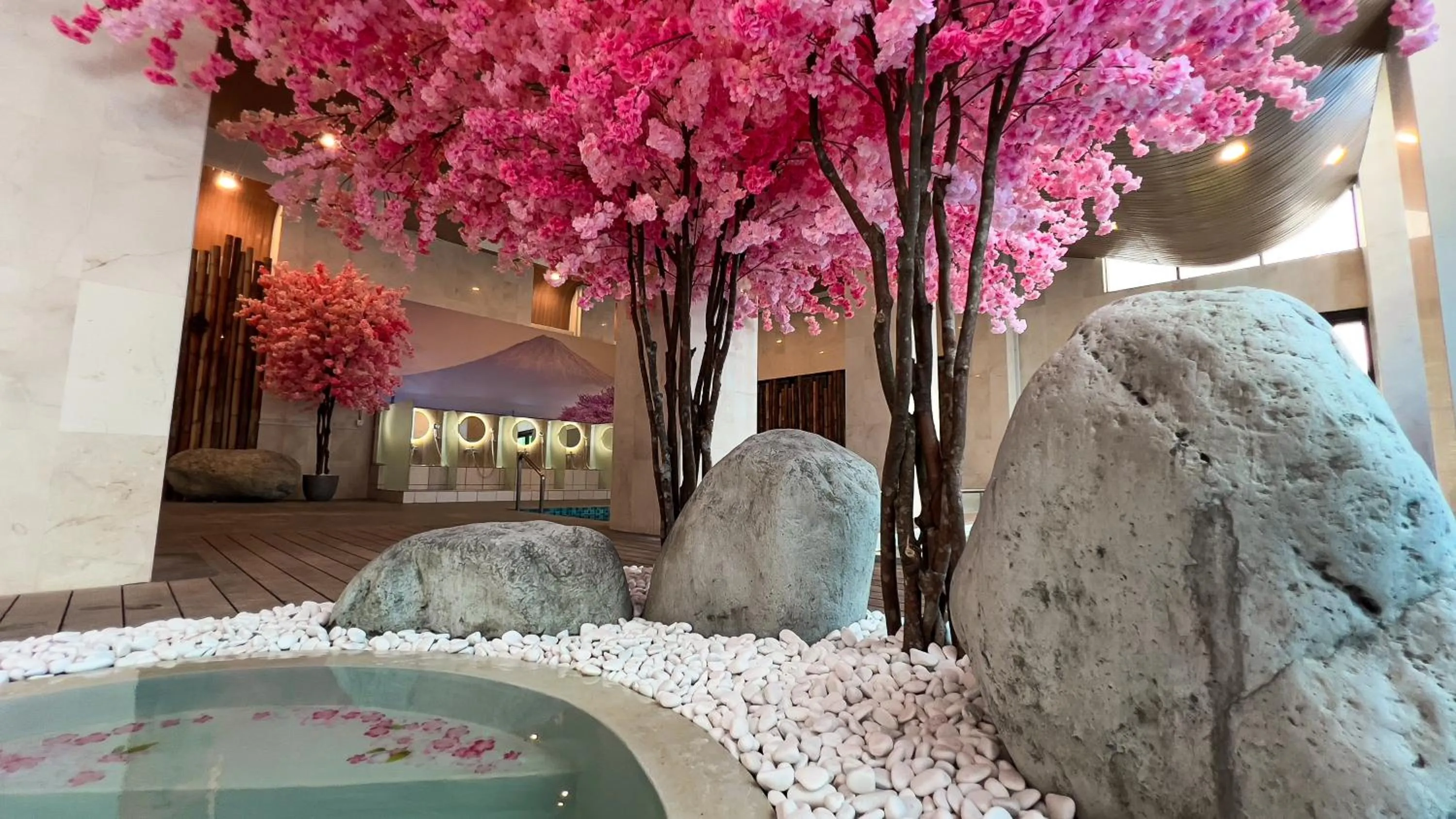 Hot Spring Bath in The Yanné, Onsen Hotel