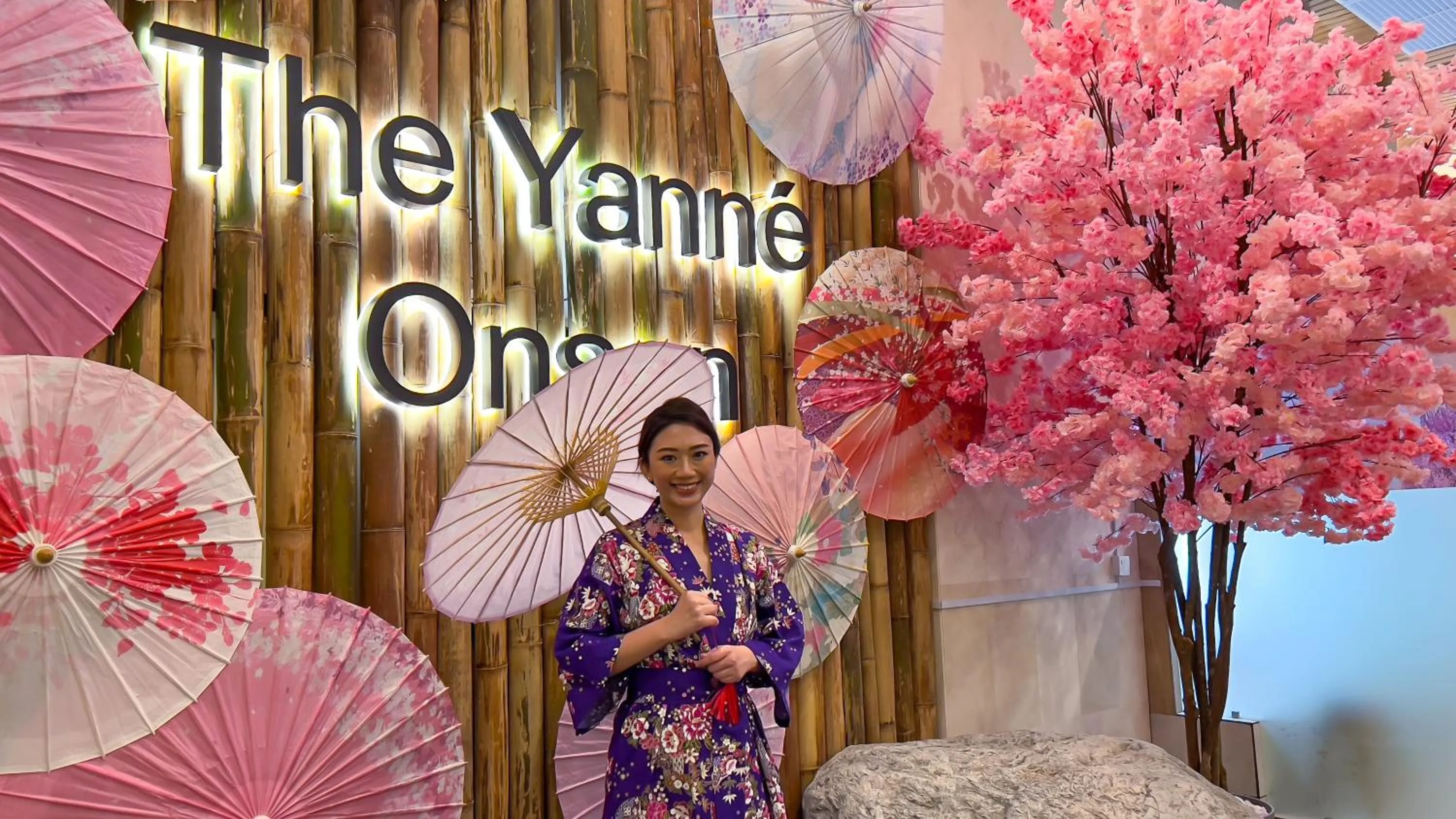 Hot Spring Bath in The Yanné, Onsen Hotel
