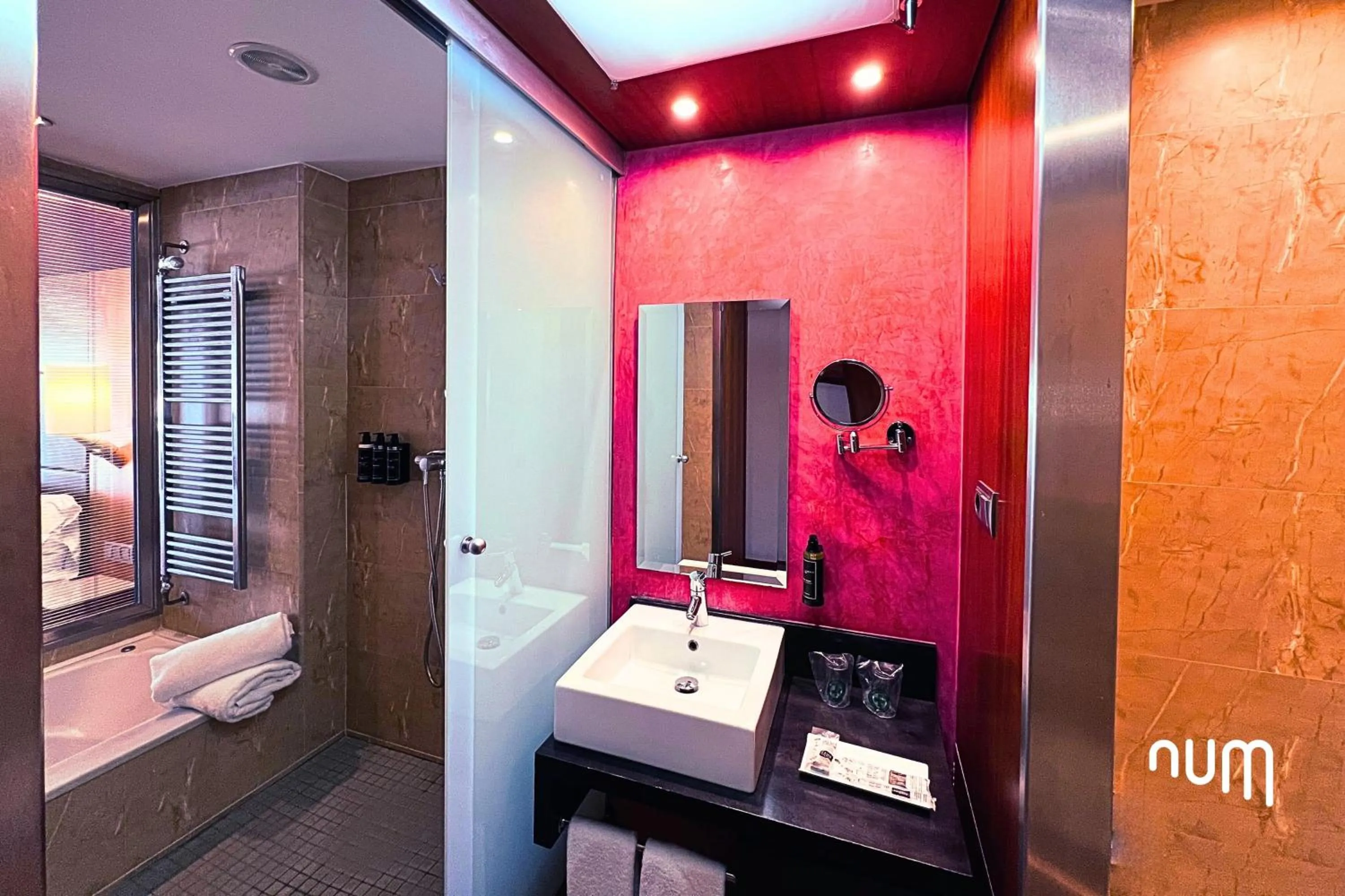 Shower in Num Hotel