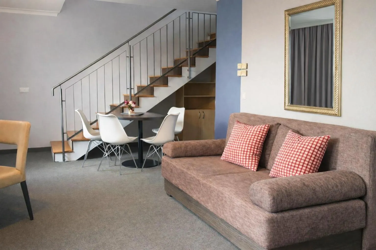 Living room in 24hours Apartment Hotel