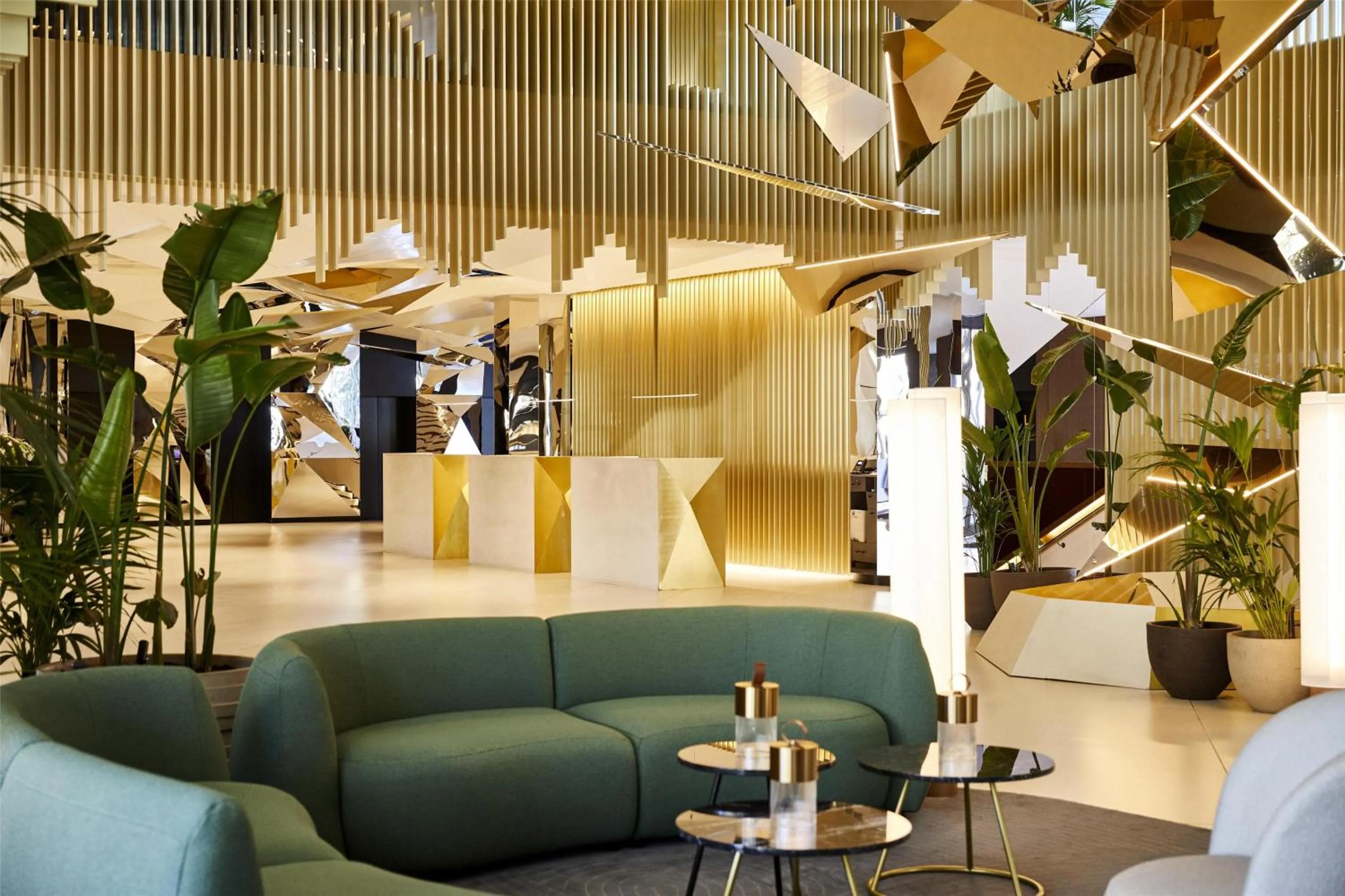 Lobby or reception in Grand Hyatt Barcelona