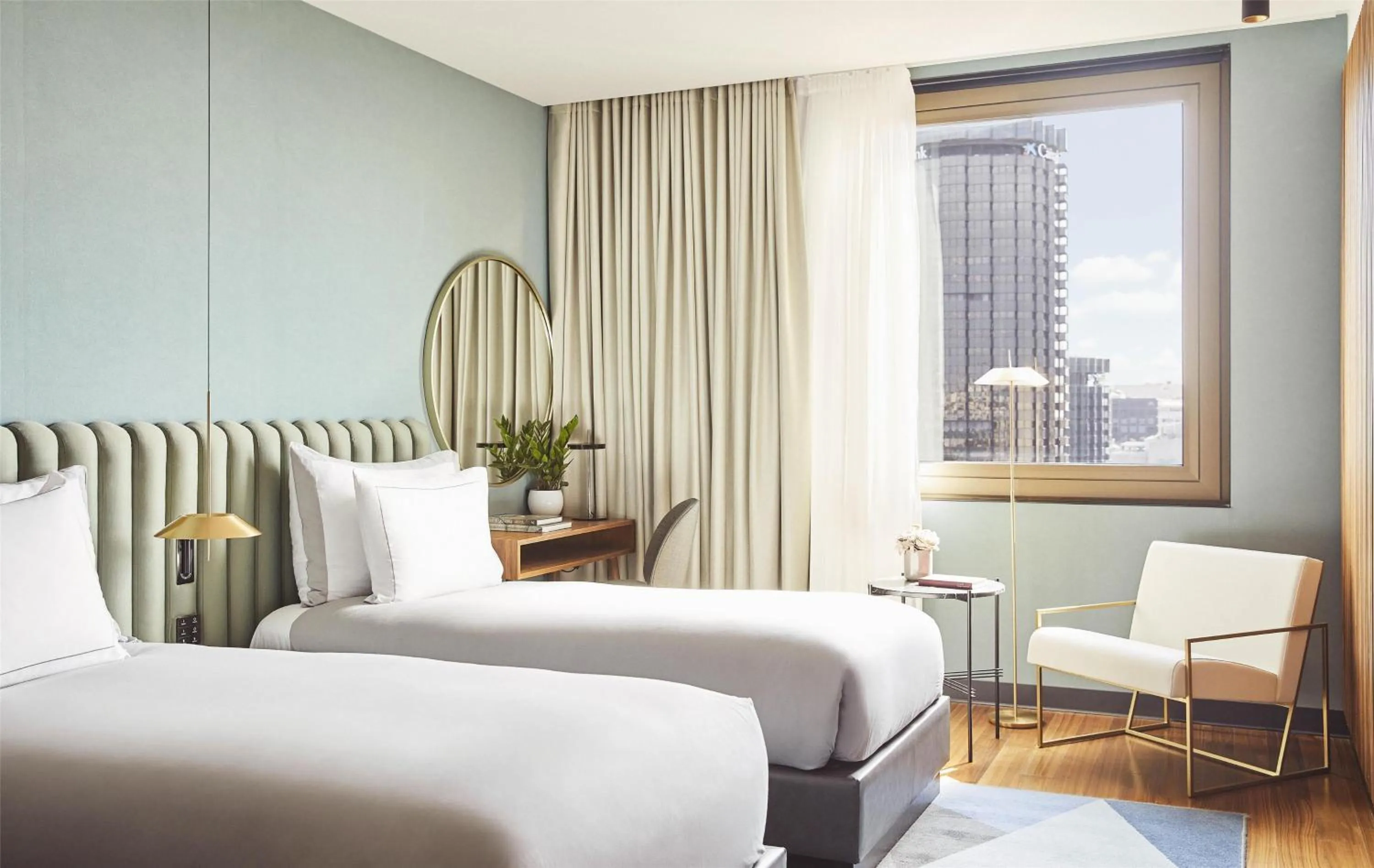 Bedroom, Bed in Grand Hyatt Barcelona