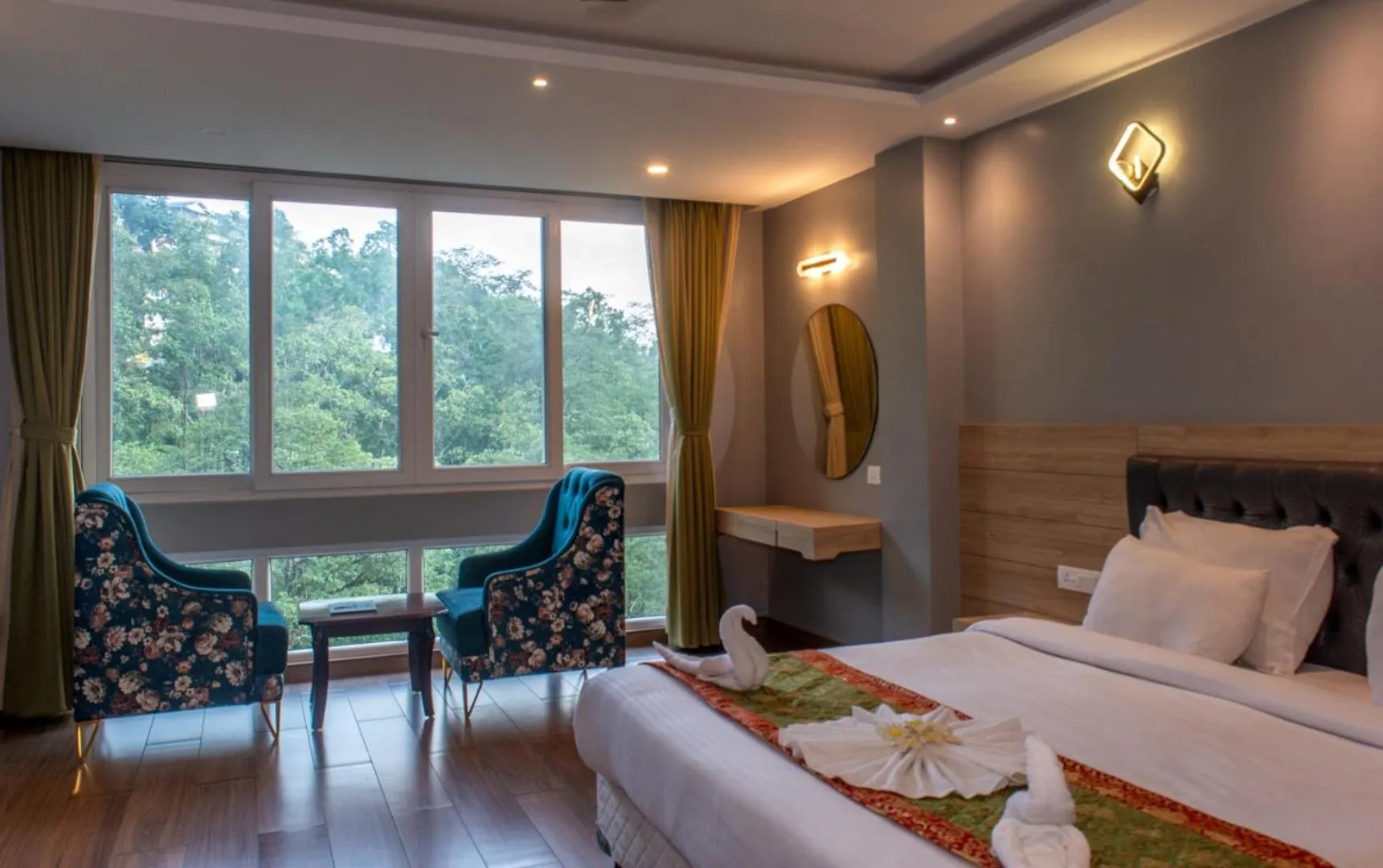 Bed in Avianna Gangtok Resort & Spa