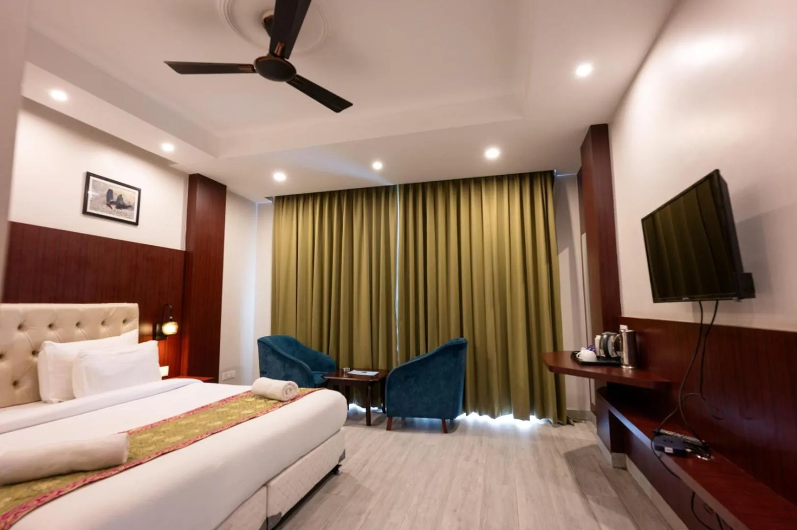 Bed in Avianna Gangtok Resort & Spa