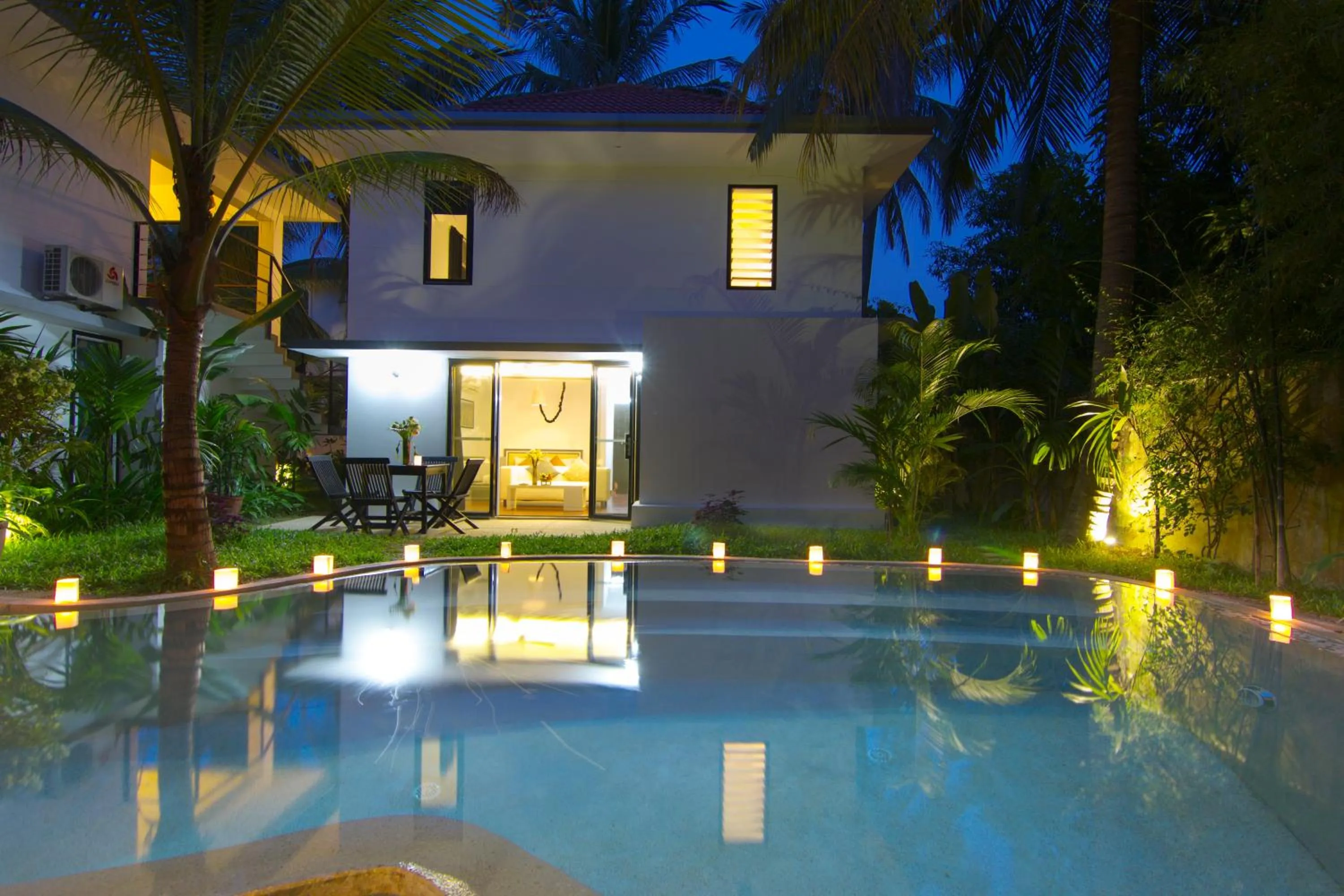 Inner courtyard view in Apsara Greenland Boutique Villa & Resort