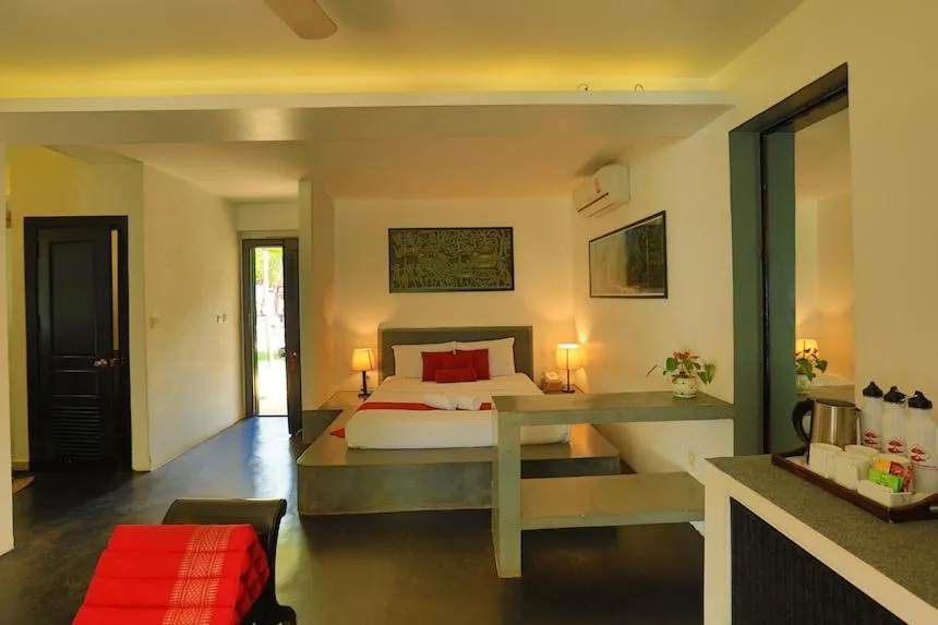 Bed in Apsara Greenland Boutique Villa & Resort