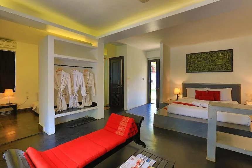 Bed in Apsara Greenland Boutique Villa & Resort