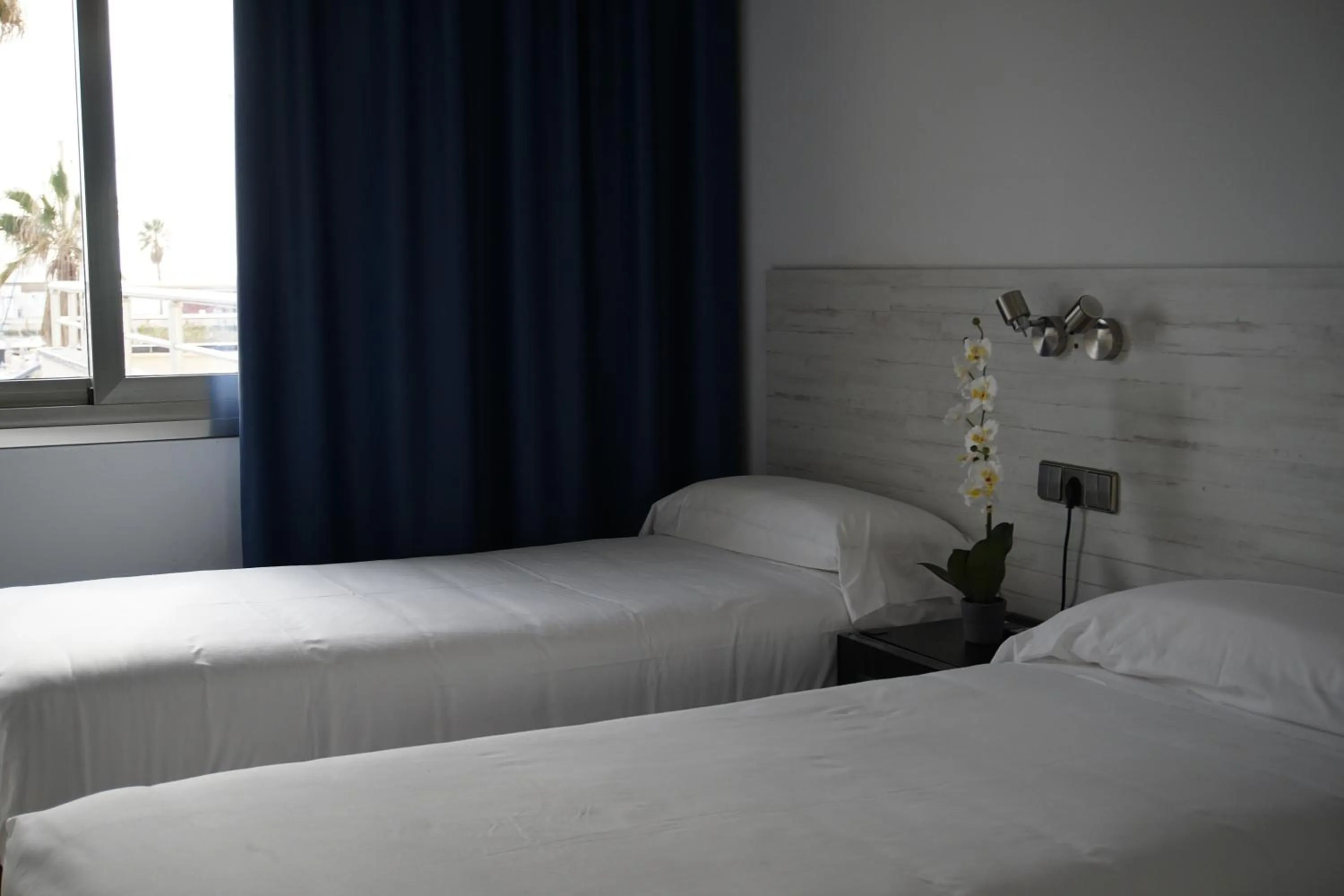 Bed in Hotel Port Sitges