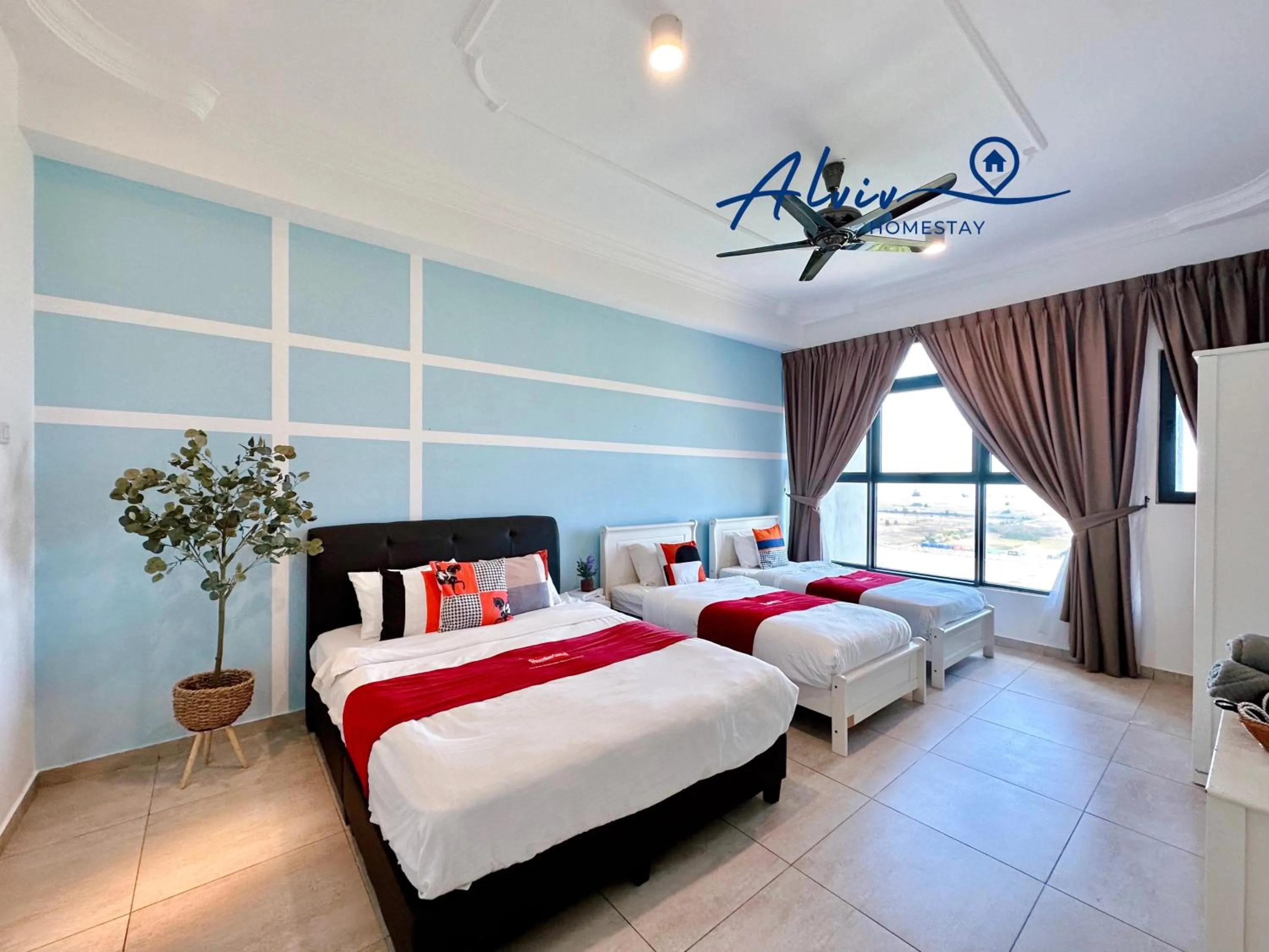 Bedroom, Bed in Atlantis Melaka I 5-11pax I 5min JonkerSt By Alviv Management