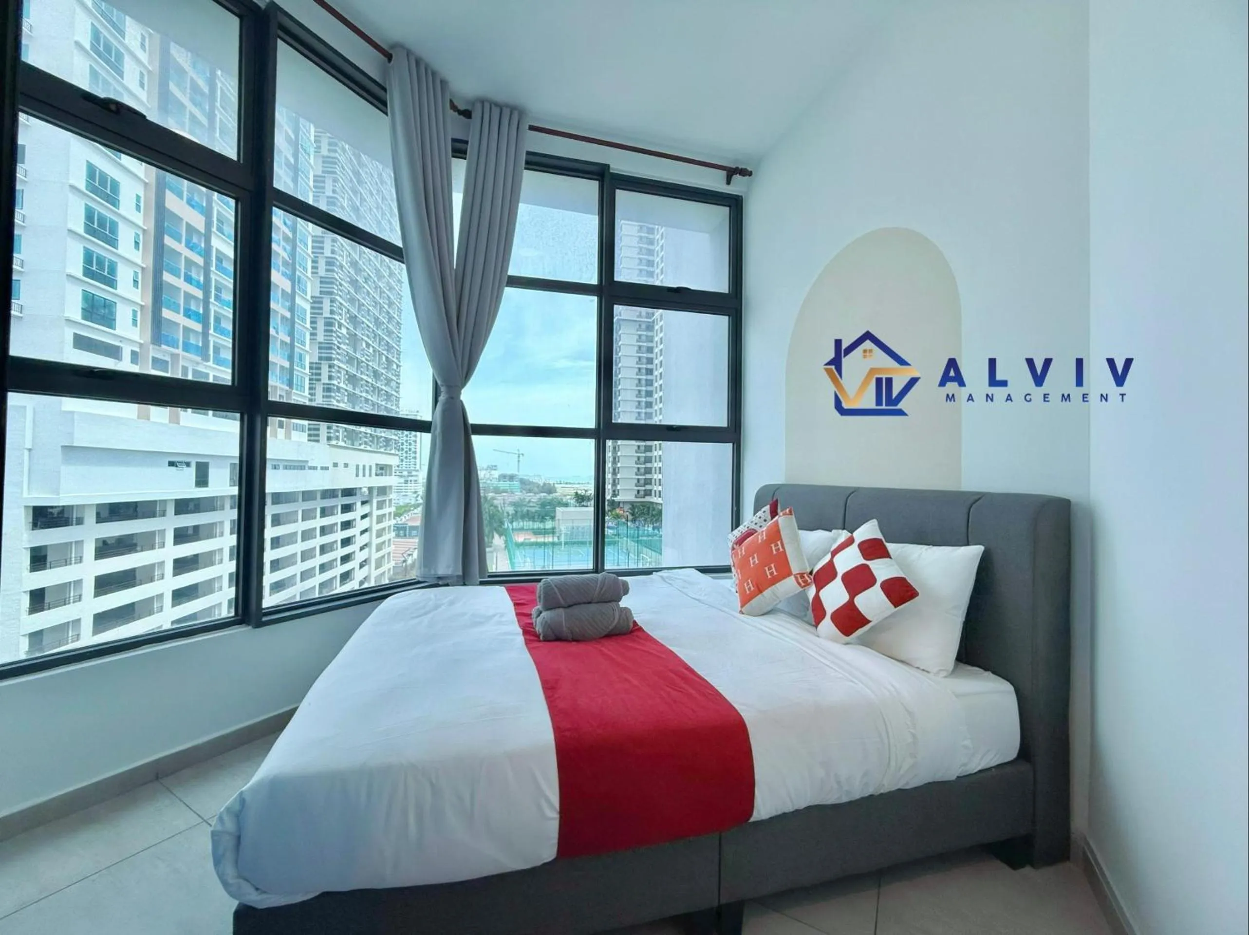 Bedroom, Bed in Atlantis Melaka I 5-11pax I 5min JonkerSt By Alviv Management