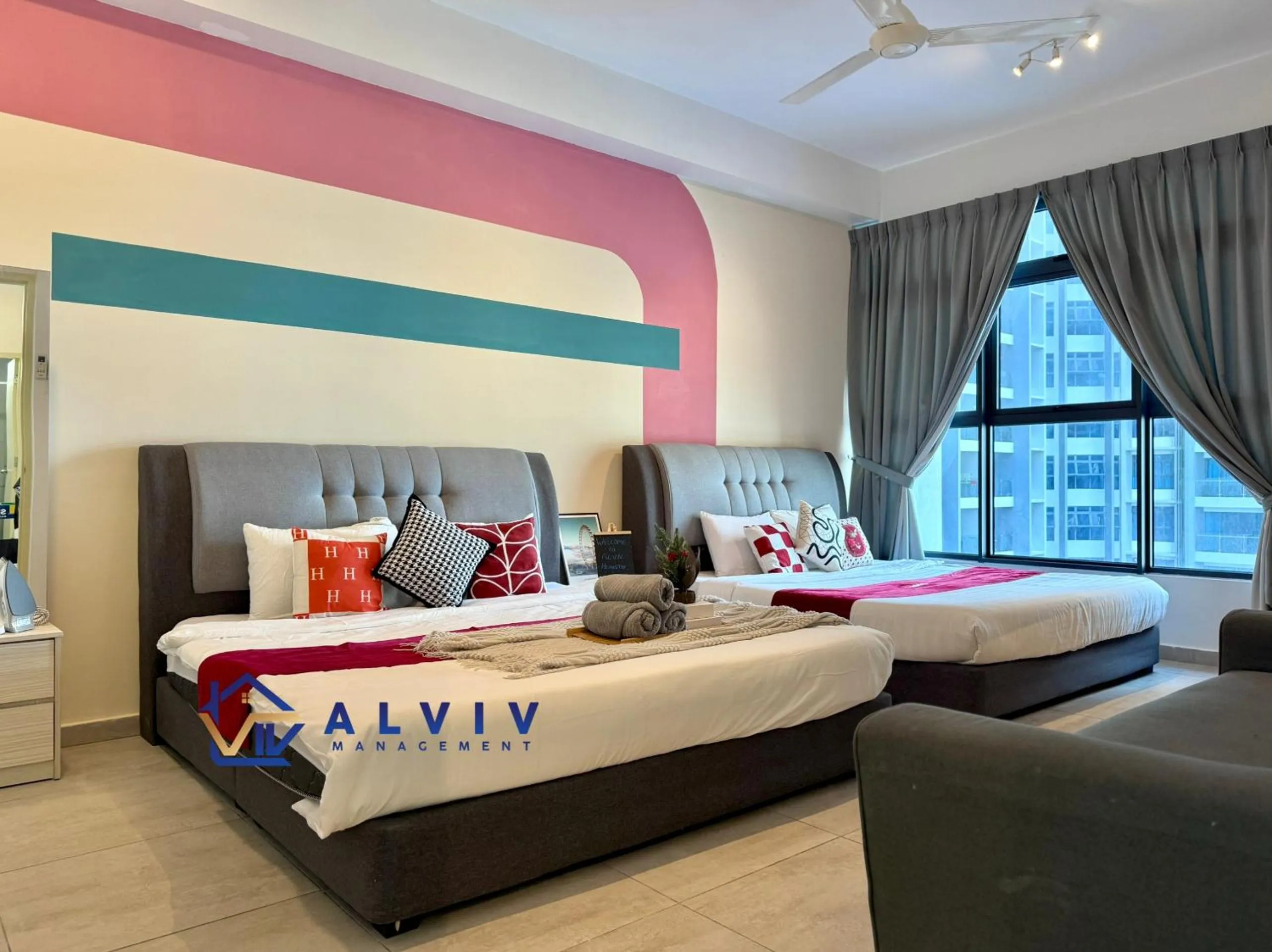 Bedroom, Bed in Atlantis Melaka I 5-11pax I 5min JonkerSt By Alviv Management