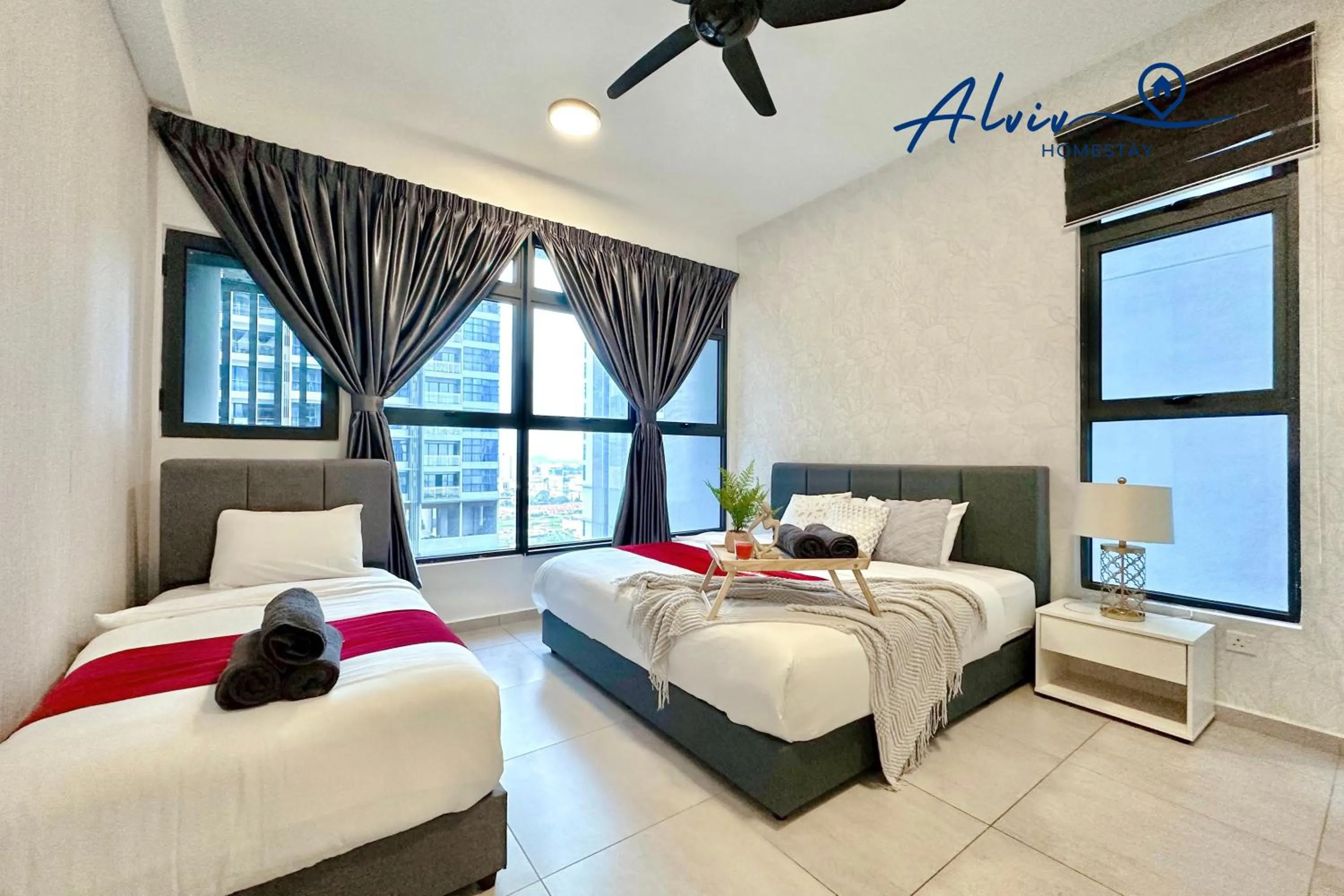 Bedroom, Bed in Atlantis Melaka I 5-11pax I 5min JonkerSt By Alviv Management