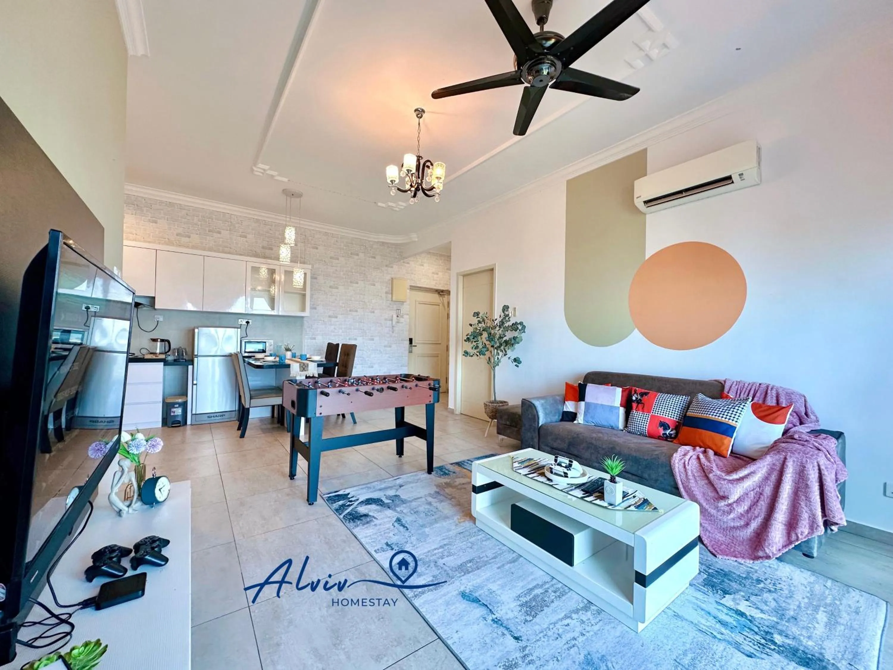 Living room in Atlantis Melaka I 5-11pax I 5min JonkerSt By Alviv Management
