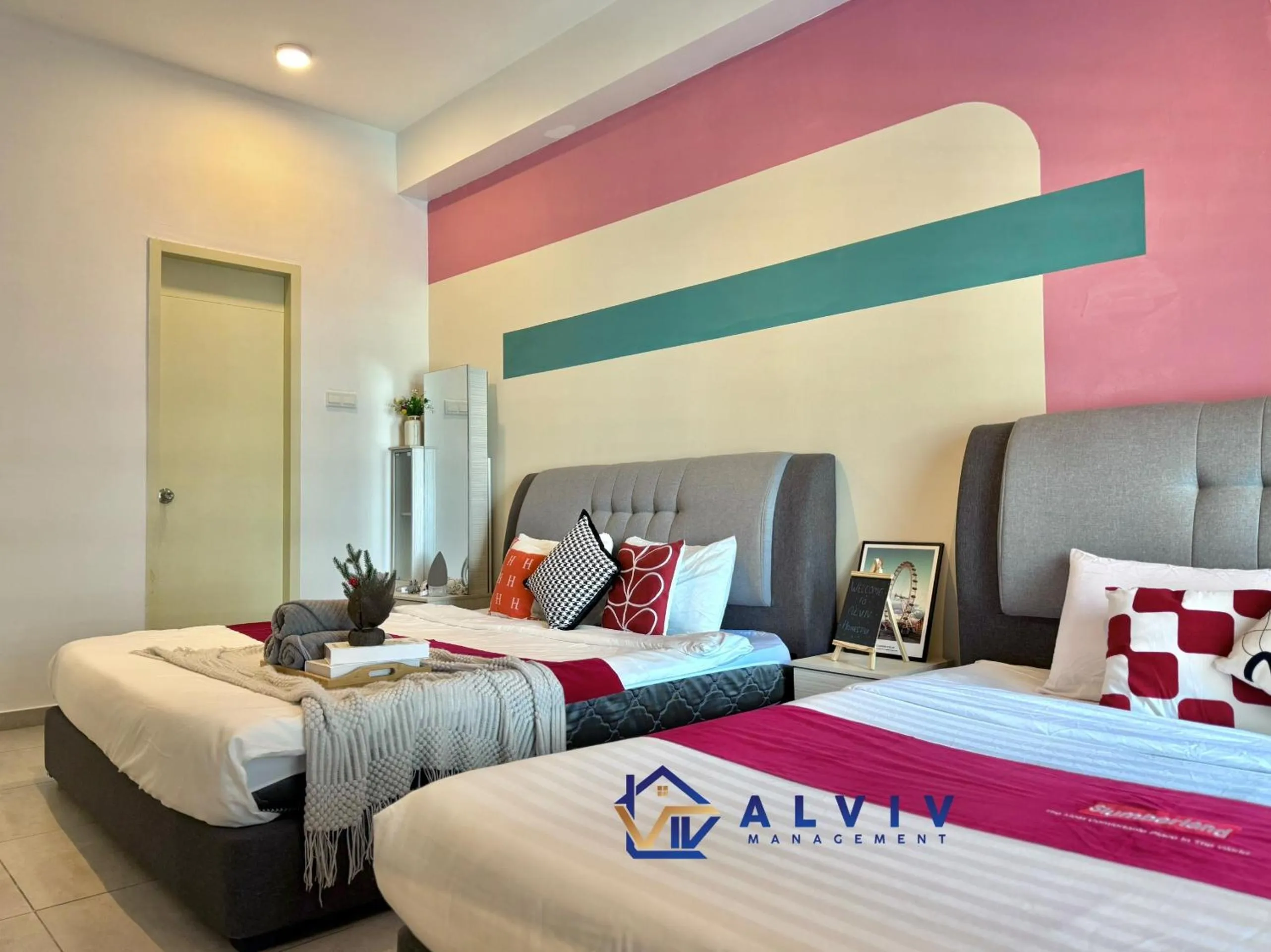Bedroom, Bed in Atlantis Melaka I 5-11pax I 5min JonkerSt By Alviv Management