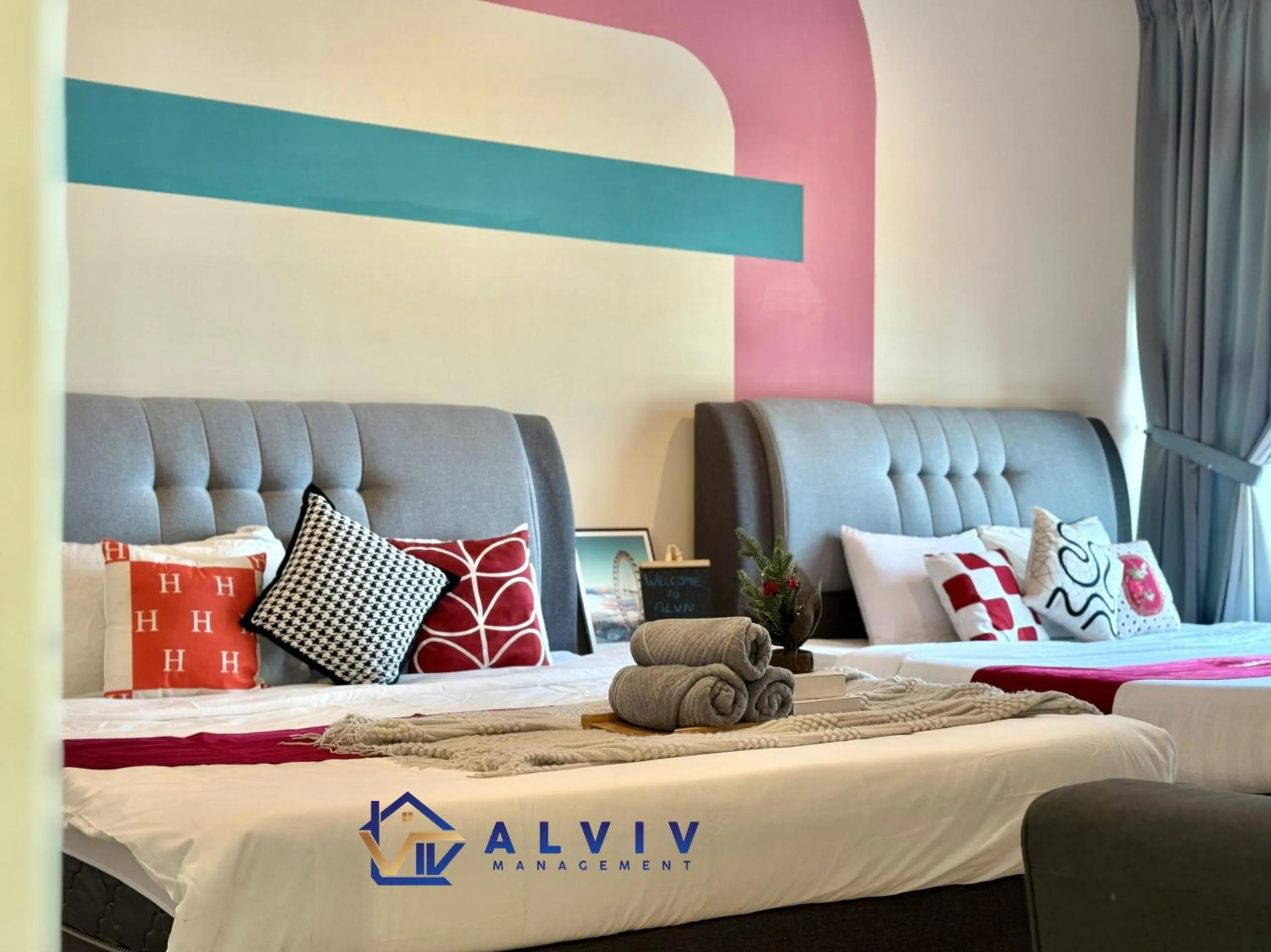 Bed in Atlantis Melaka I 5-11pax I 5min JonkerSt By Alviv Management