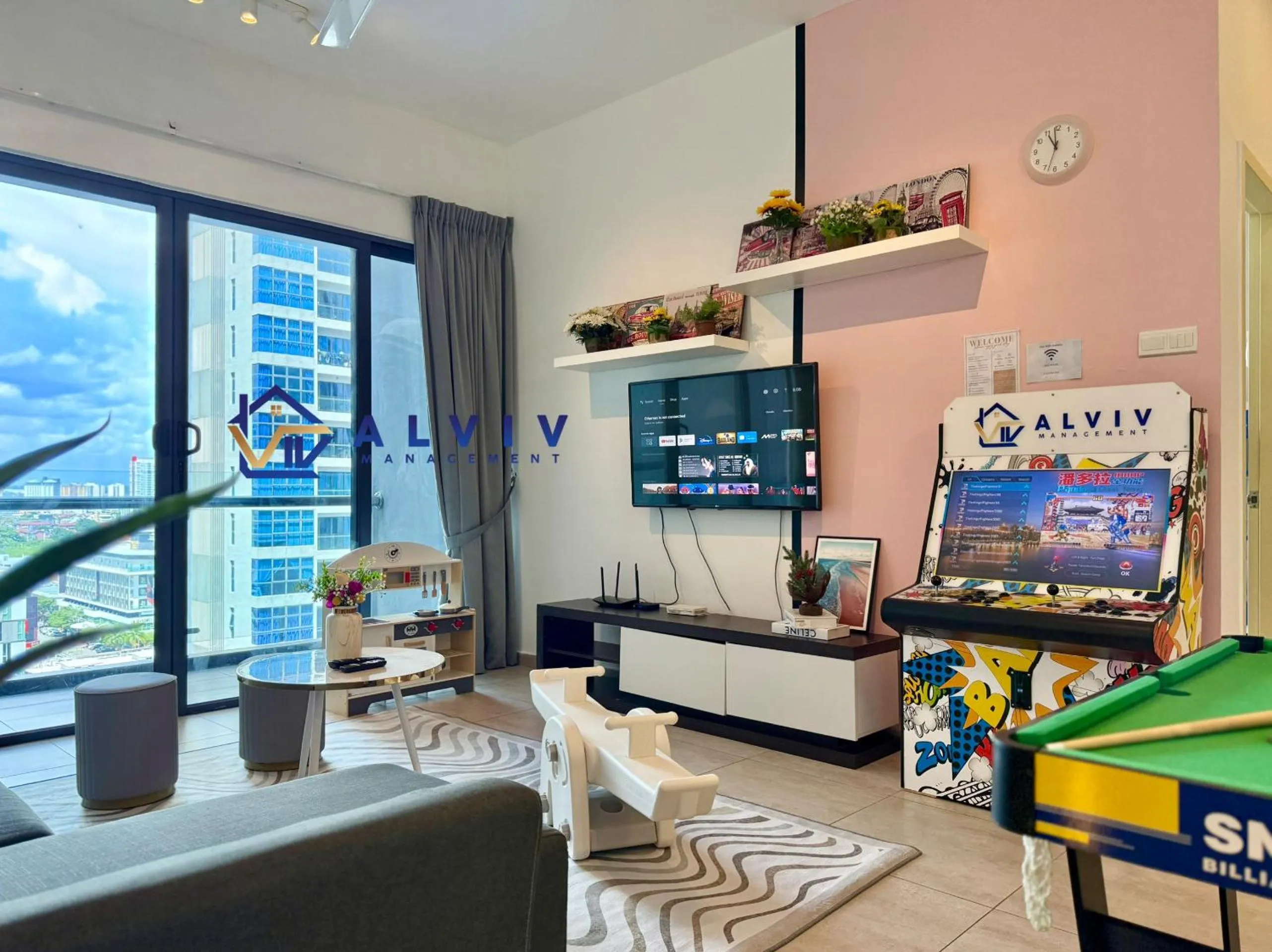 Living room in Atlantis Melaka I 5-11pax I 5min JonkerSt By Alviv Management