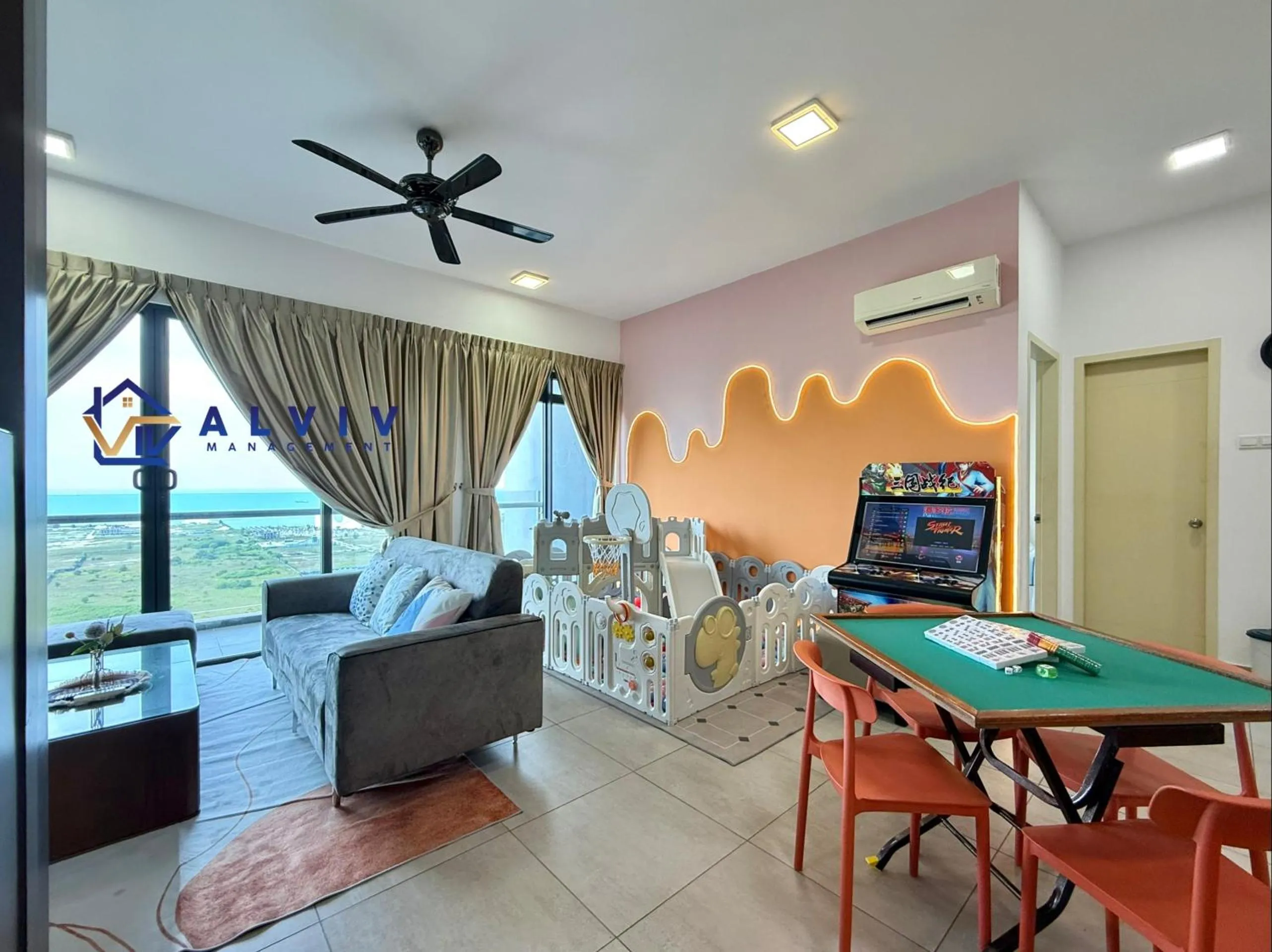 Living room in Atlantis Melaka I 5-11pax I 5min JonkerSt By Alviv Management