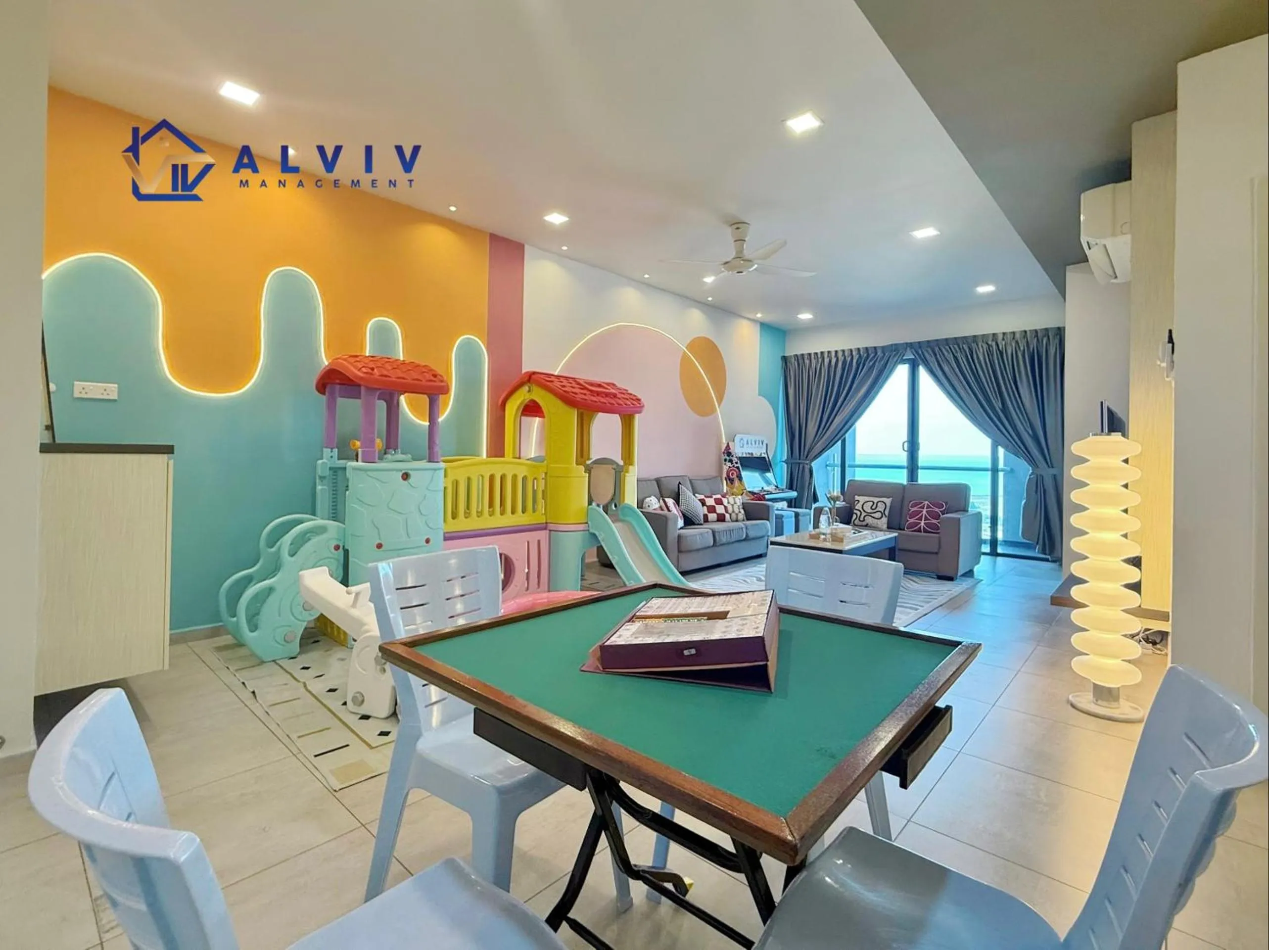 Living room in Atlantis Melaka I 5-11pax I 5min JonkerSt By Alviv Management