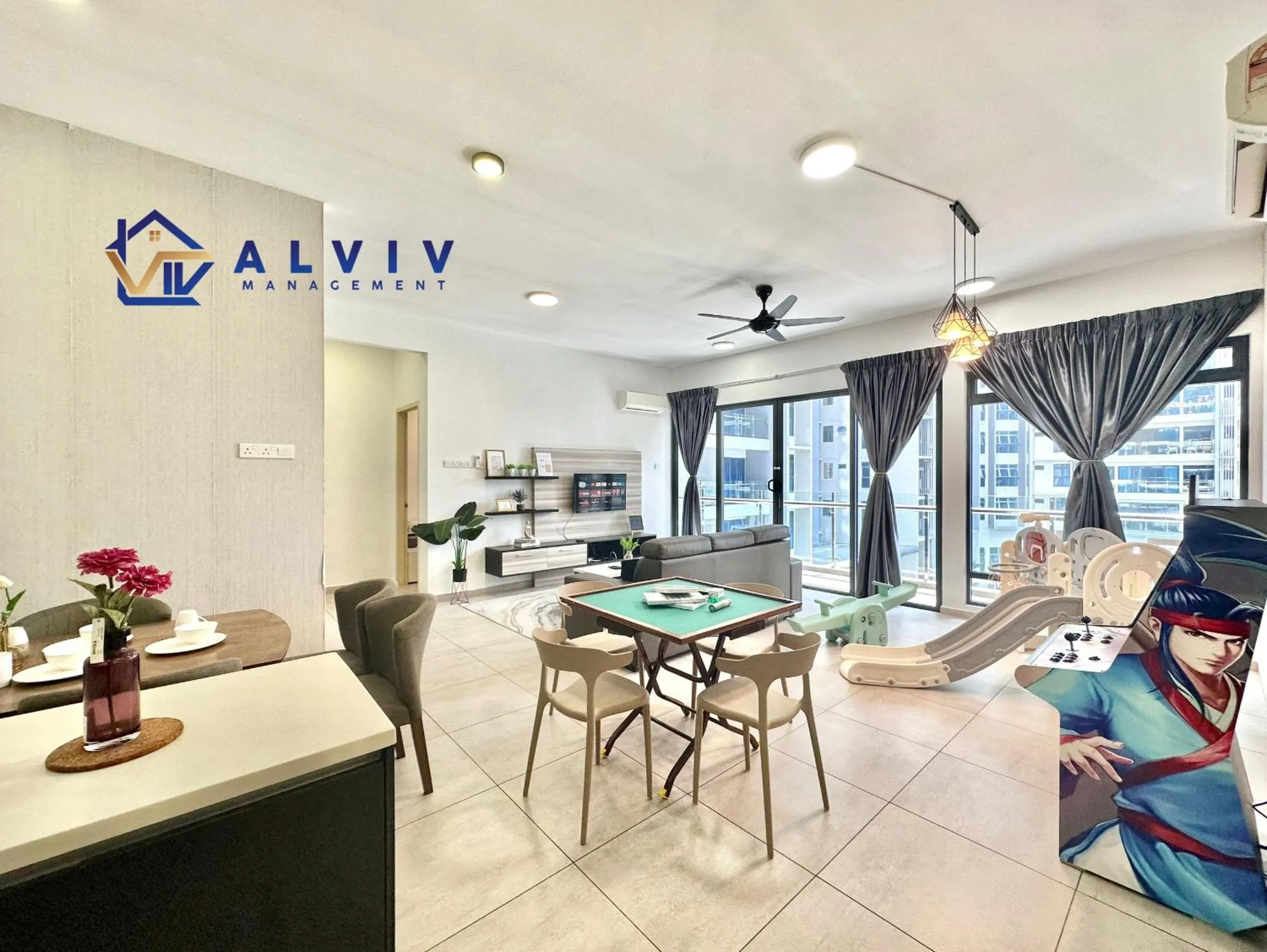 Living room in Atlantis Melaka I 5-11pax I 5min JonkerSt By Alviv Management