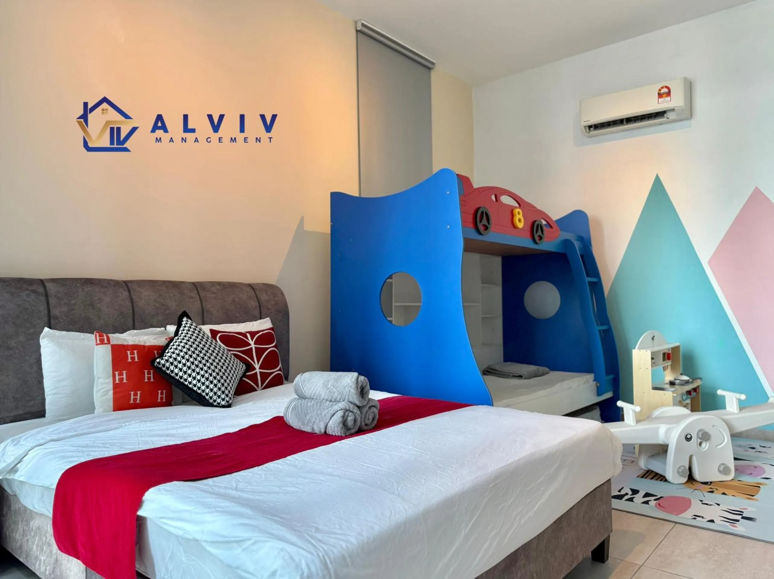 Bedroom, Bed in Atlantis Melaka I 5-11pax I 5min JonkerSt By Alviv Management